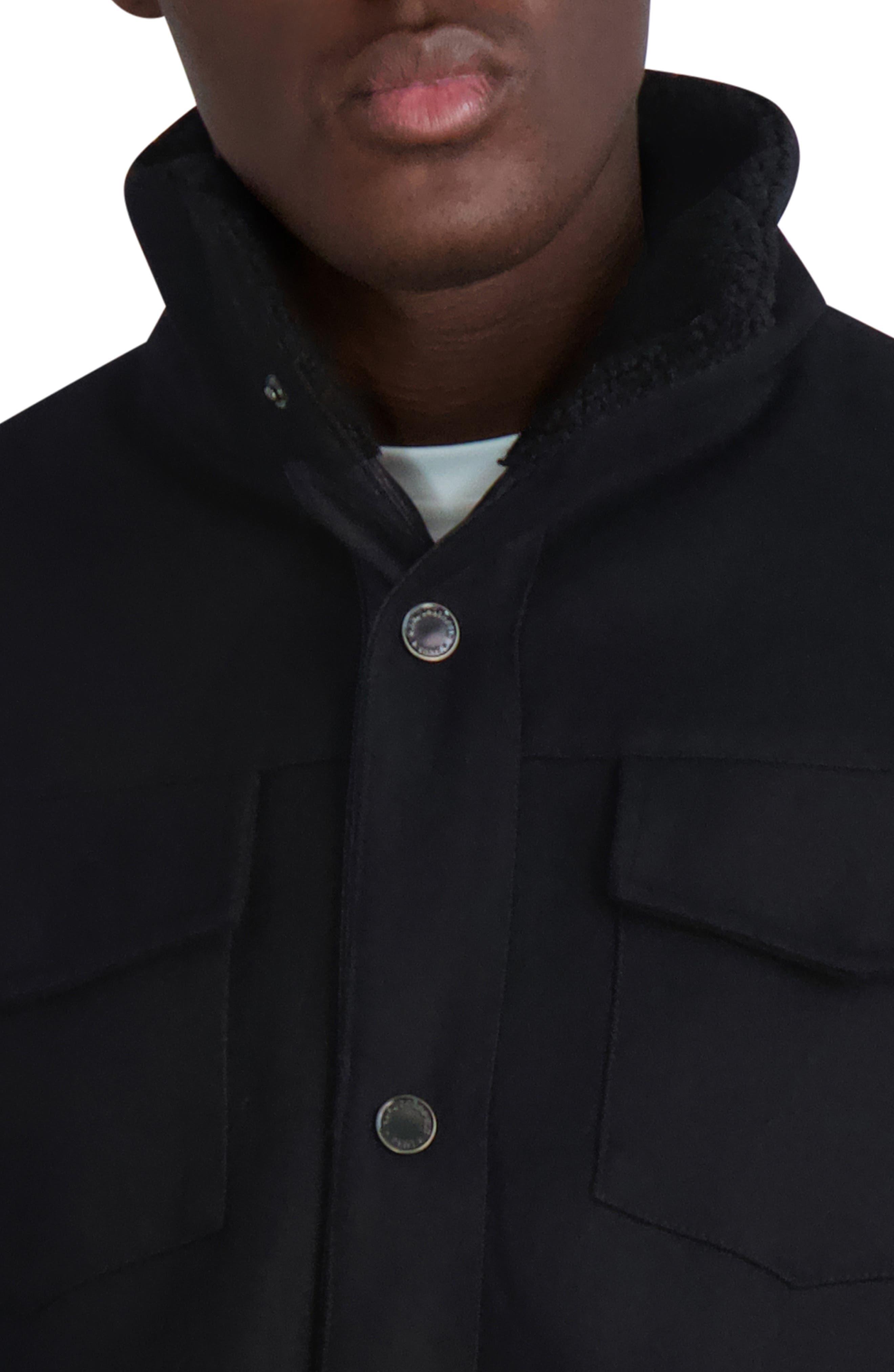 Fleece lined cheap wool jacket