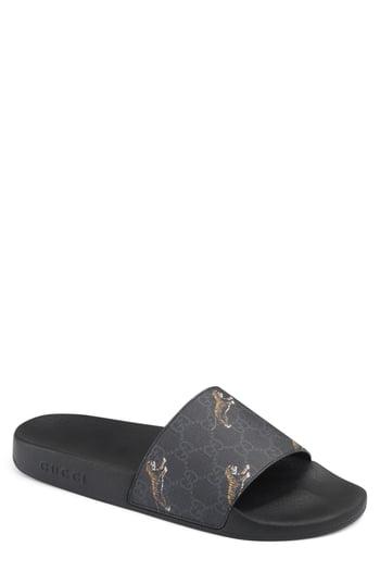tiger print gucci slides