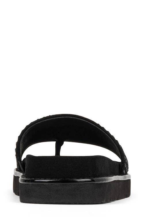 Donald J. Pliner Men’s Black Leather Double-Strap Slide Sandals Donald Pliner Men main image 4