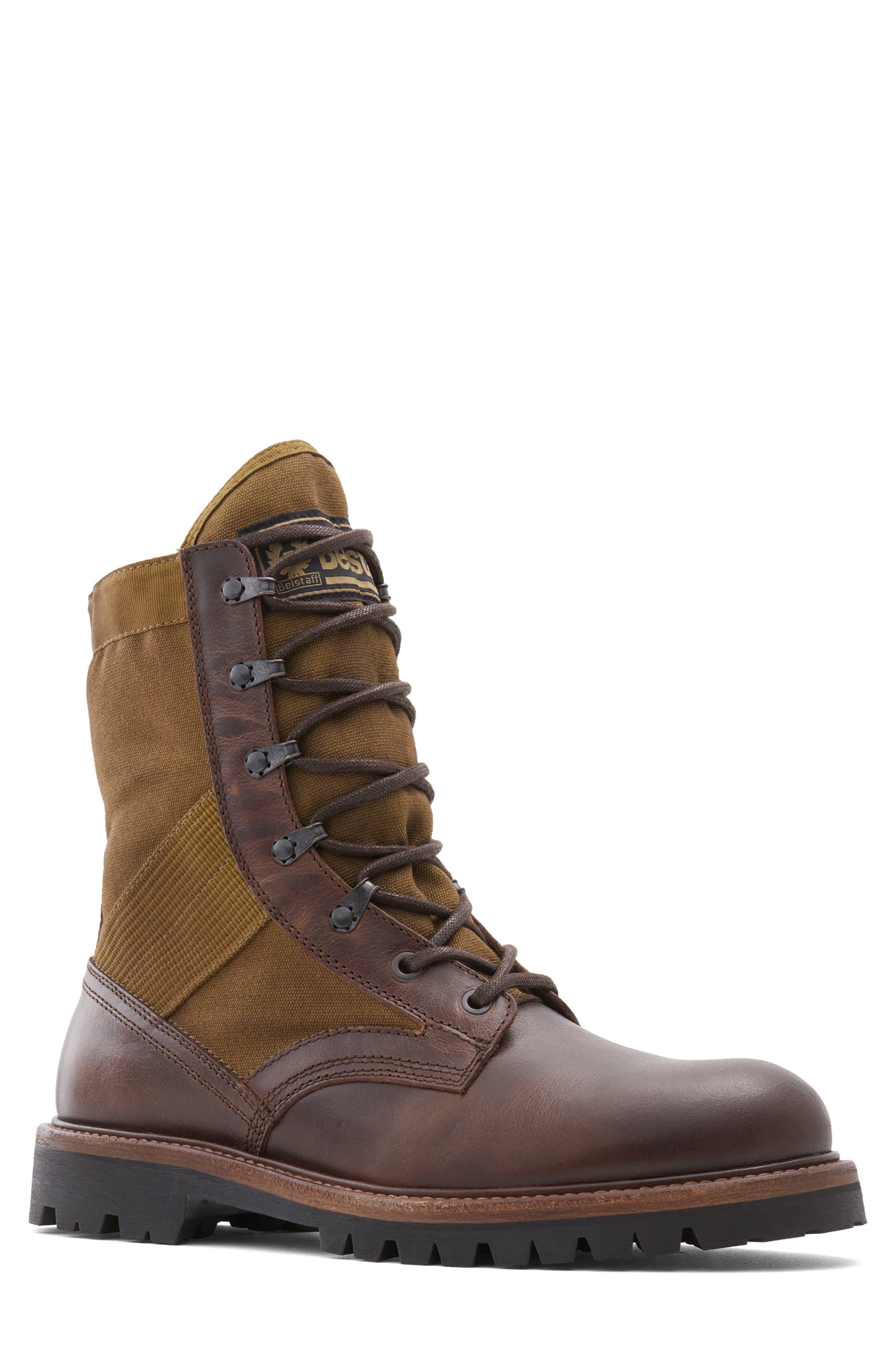 Belstaff Trooper Plain Toe Boot in Brown for Men Lyst