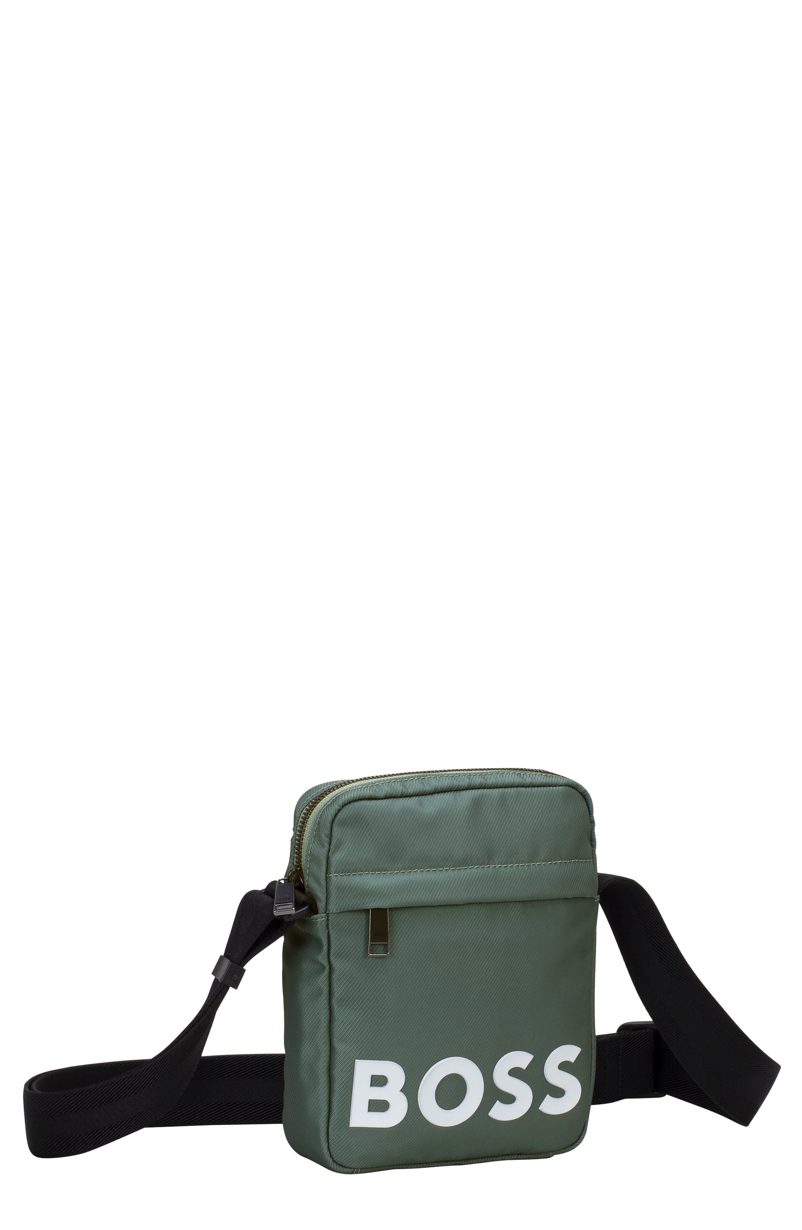 BOSS by HUGO BOSS Catch 2.0 Compact Messenger Bag in Green for Men | Lyst