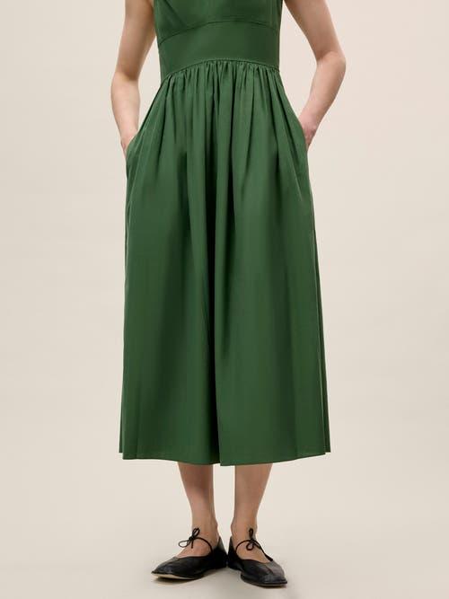 Rebecca Taylor Sleeveless Midi Dress in Green | Lyst