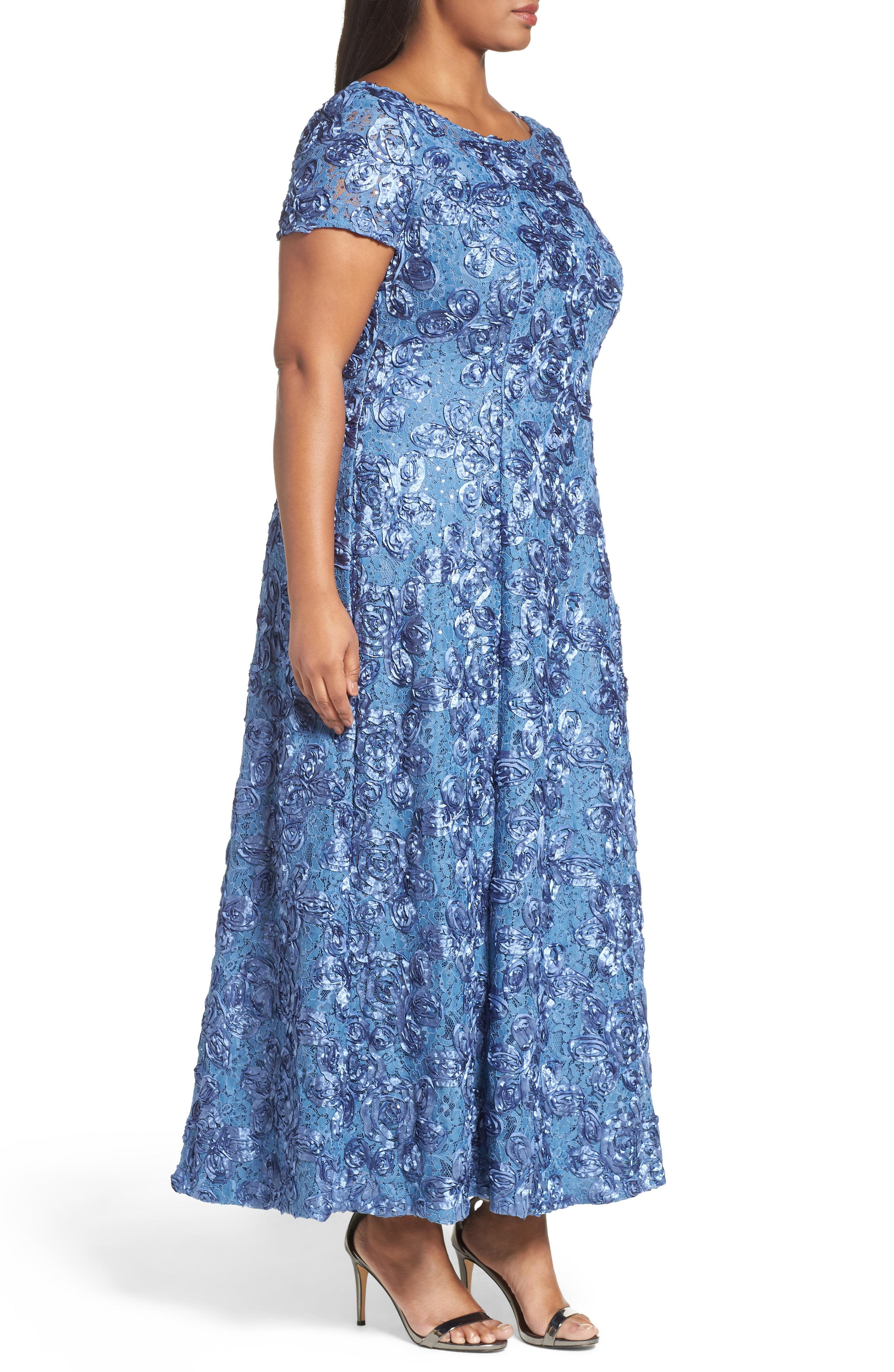 alex evenings a line gown