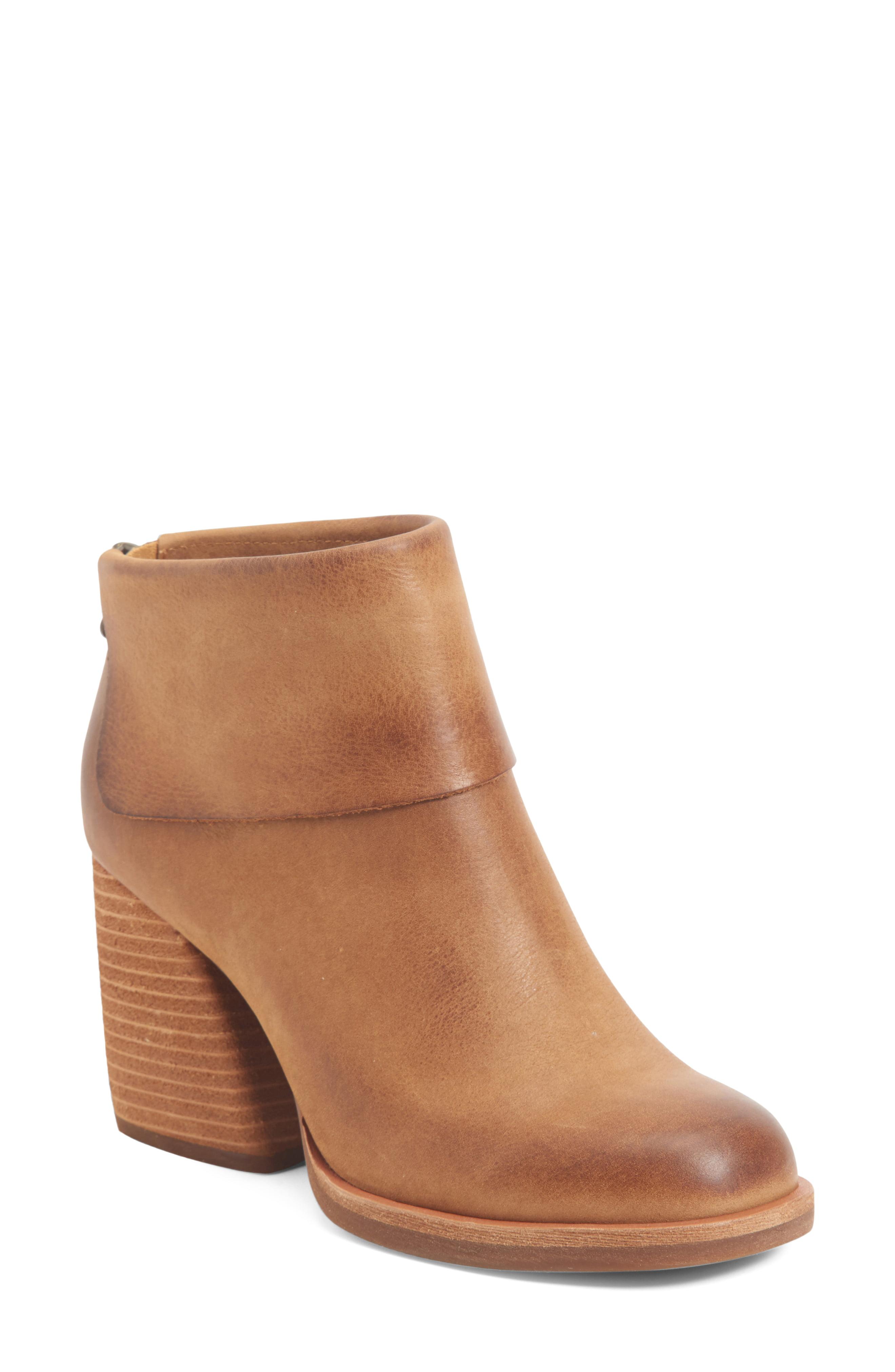 kork ease tea ankle bootie