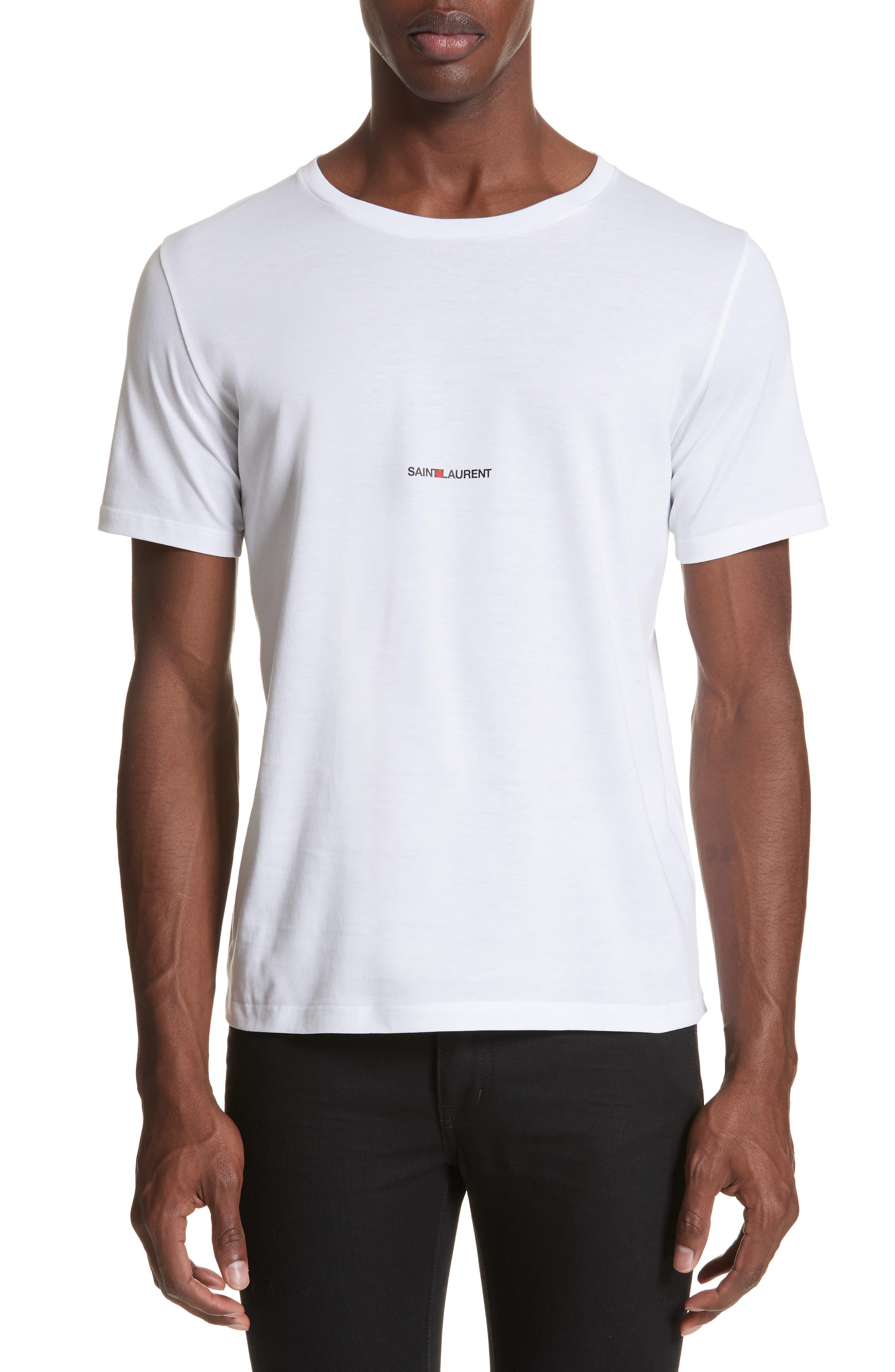 saint laurent t shirt logo