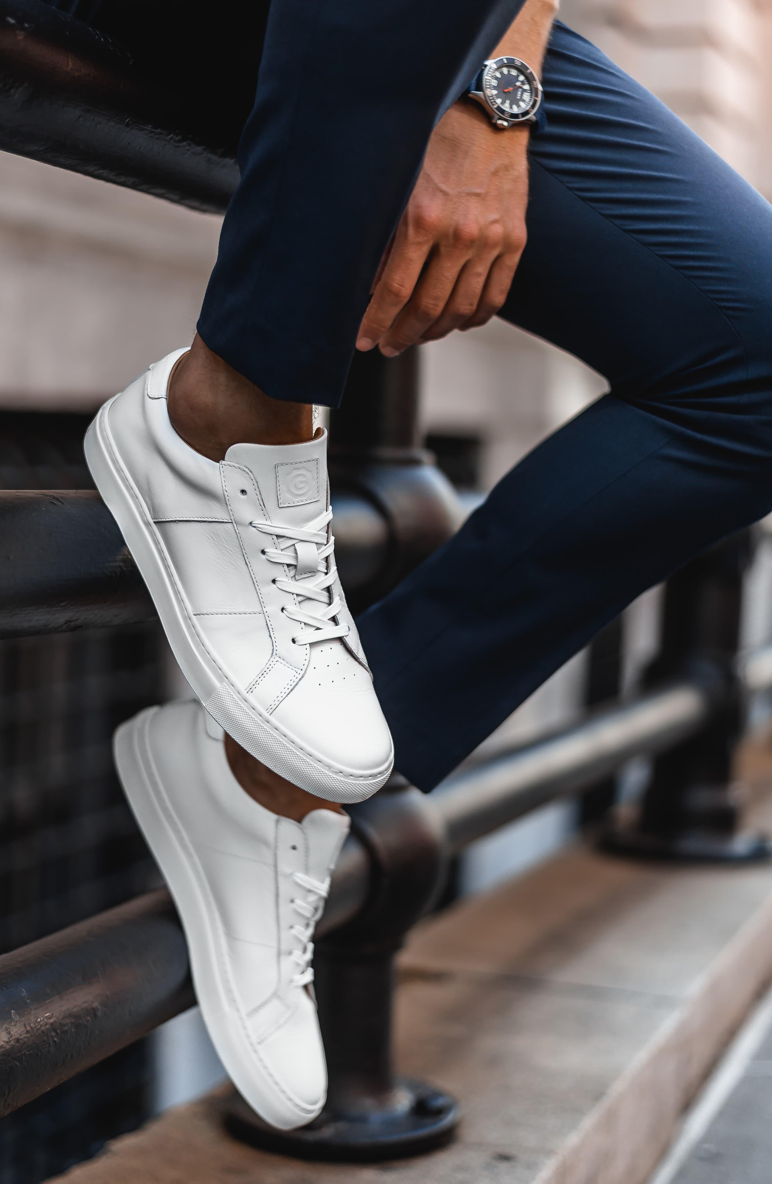 GREATS Leather Royale Sneaker in White 