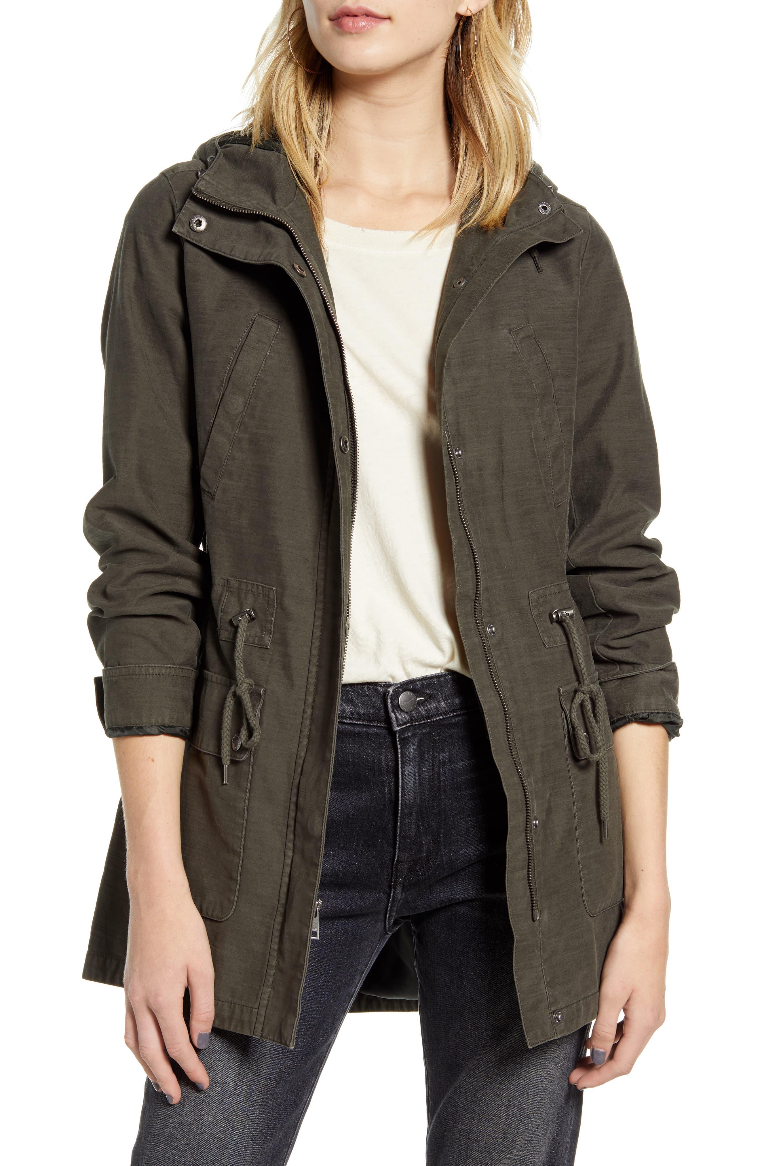 Levi's Cotton Hooded Fishtail Parka in Army Green (Green) - Lyst