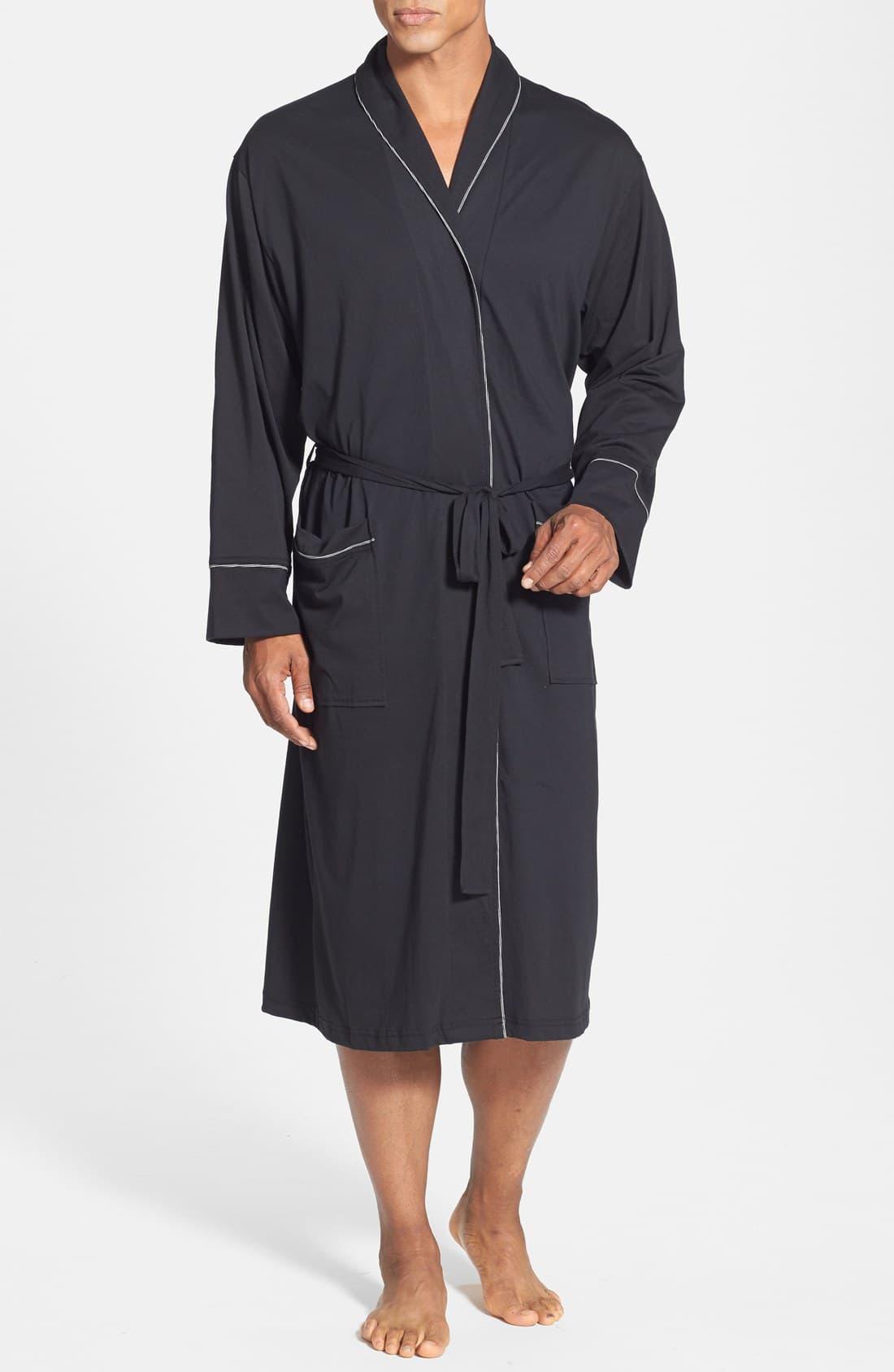 Daniel Buchler Peruvian Pima Cotton Robe in Black for Men Lyst