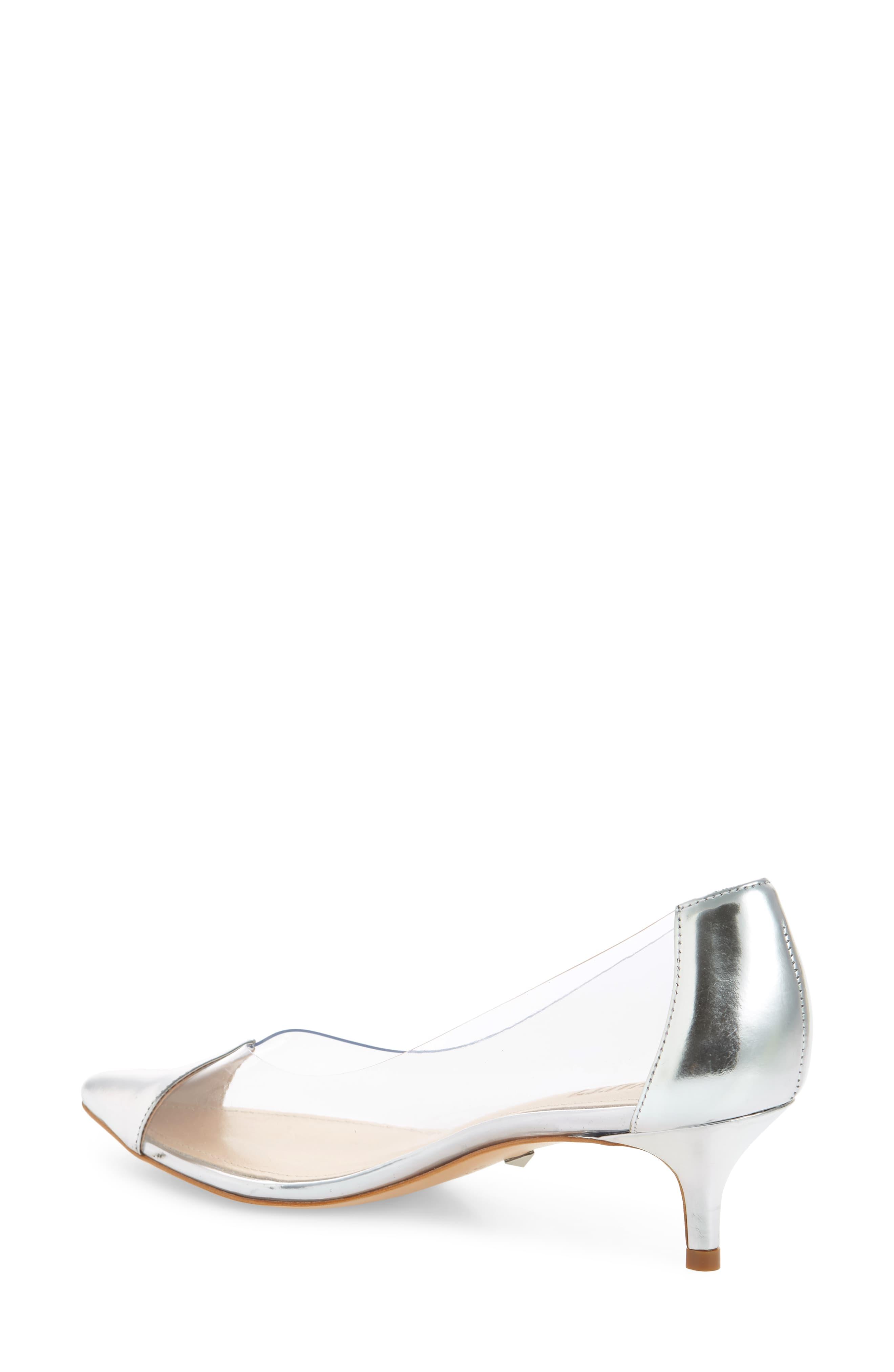 cyou clear pointy toe pump