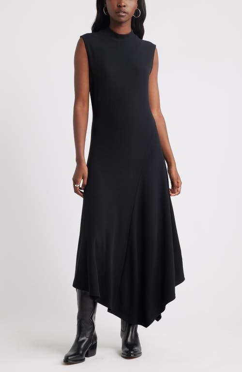 navy blue dress for baby girl Anne Klein Women's Mock-Neck Asymmetrical-Hem Dress