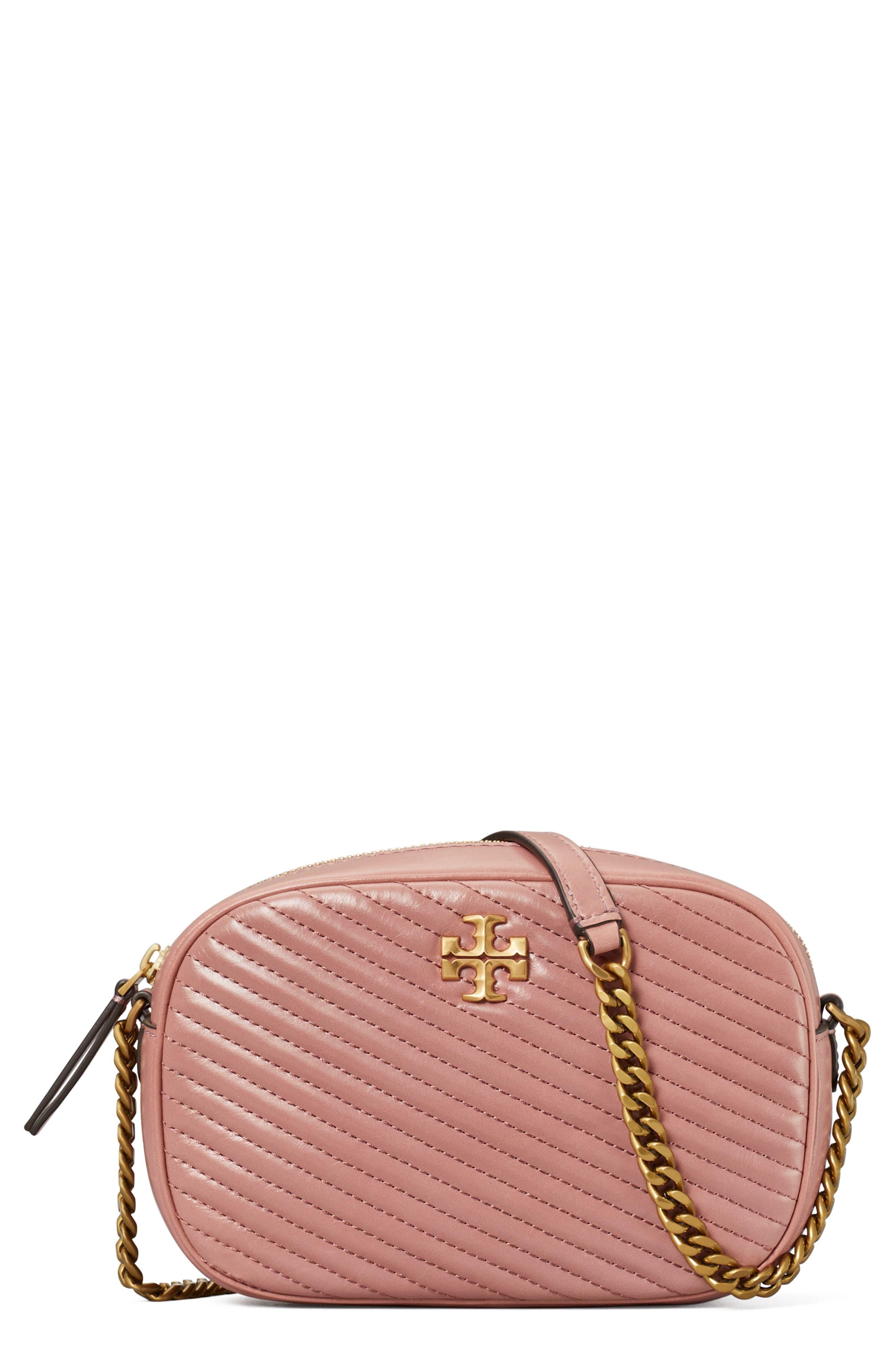 Tory Burch Kira Chevron Quilted Camera Bag in Pink | Lyst