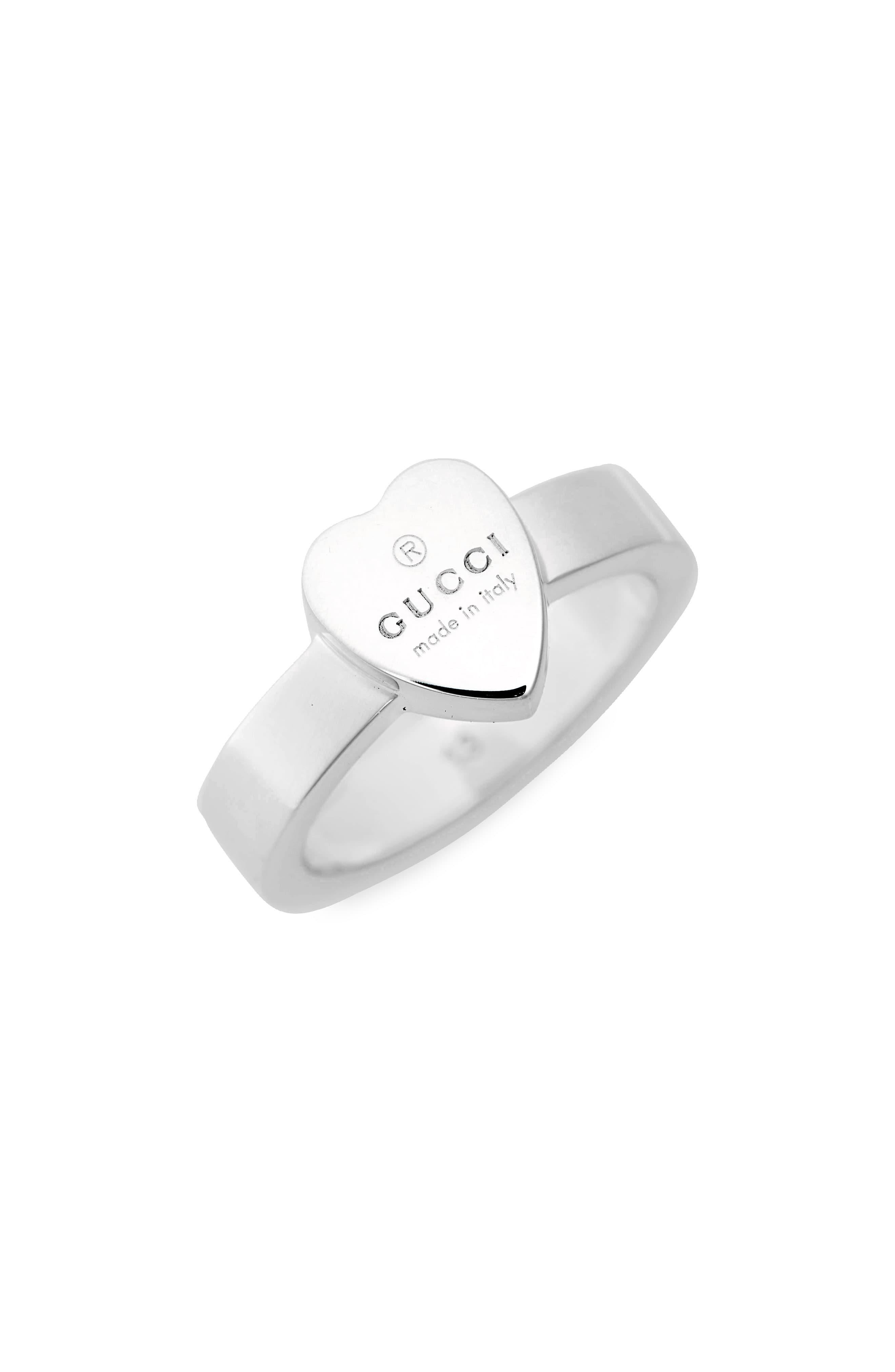 heart ring with gucci