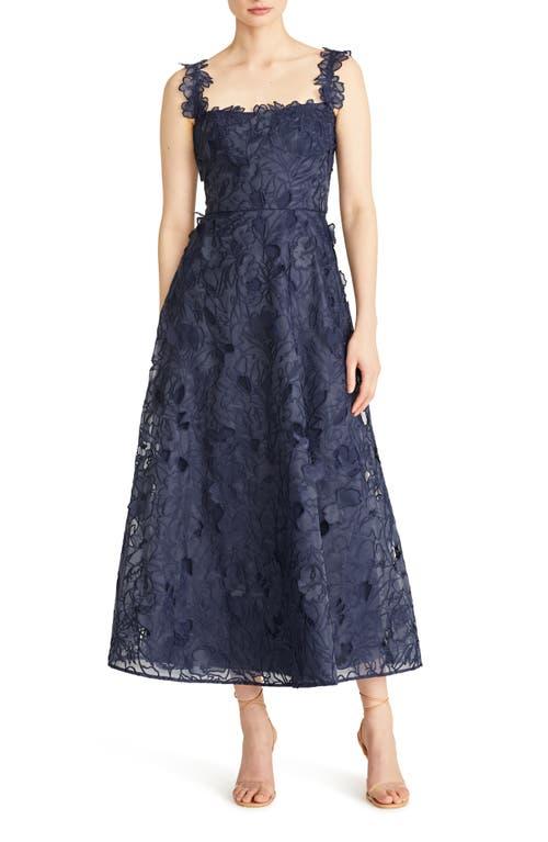 green emerald velvet dress Embroidered Tulle Tea-Length Dress  Monique Lhuillier