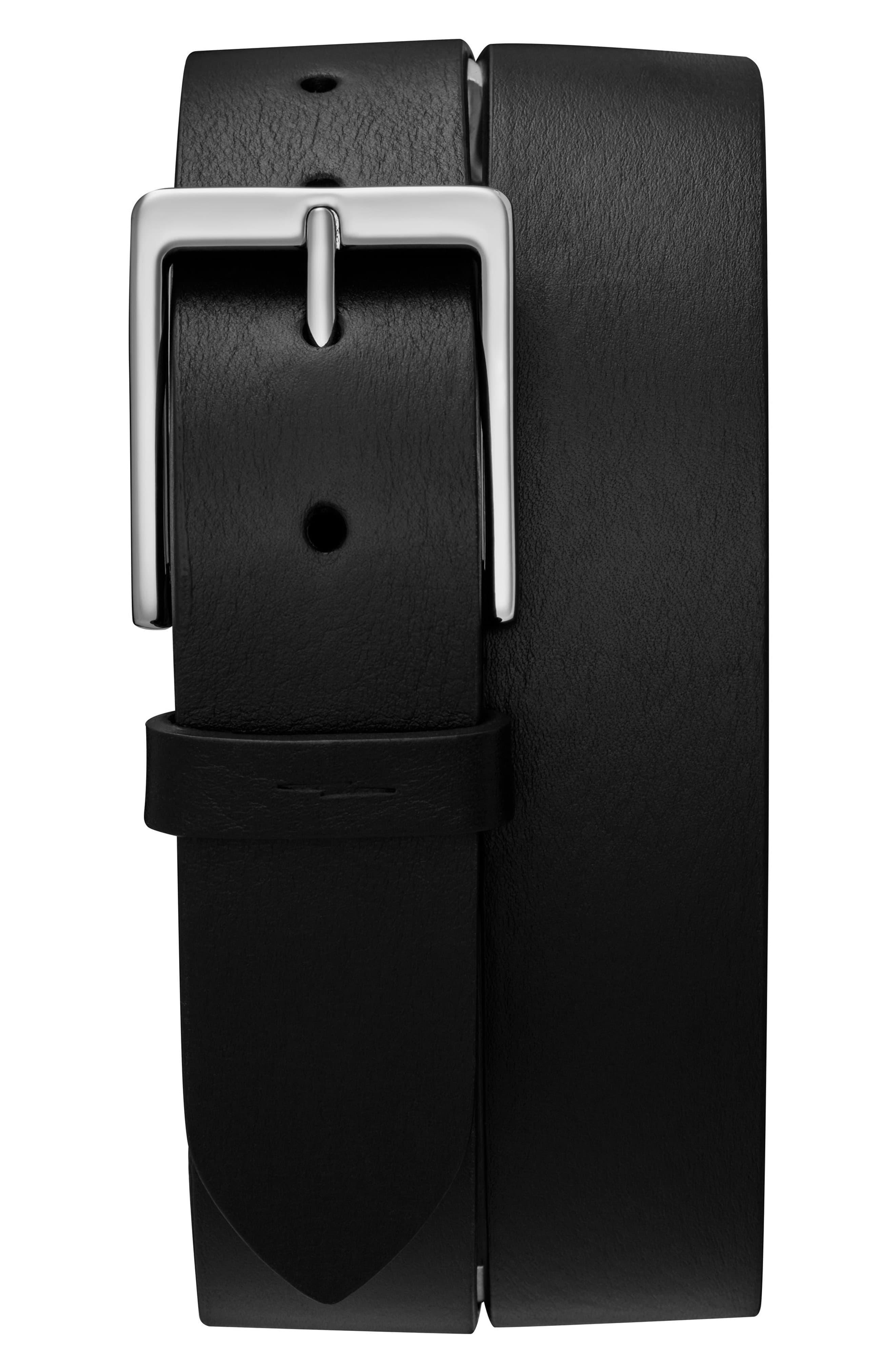 Shinola Leather Lightning Bolt Keeper Belt in Black for Men Lyst