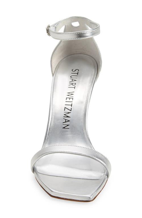 Stuart Weitzman Nunaked Curve 85 Sandal in White | Lyst