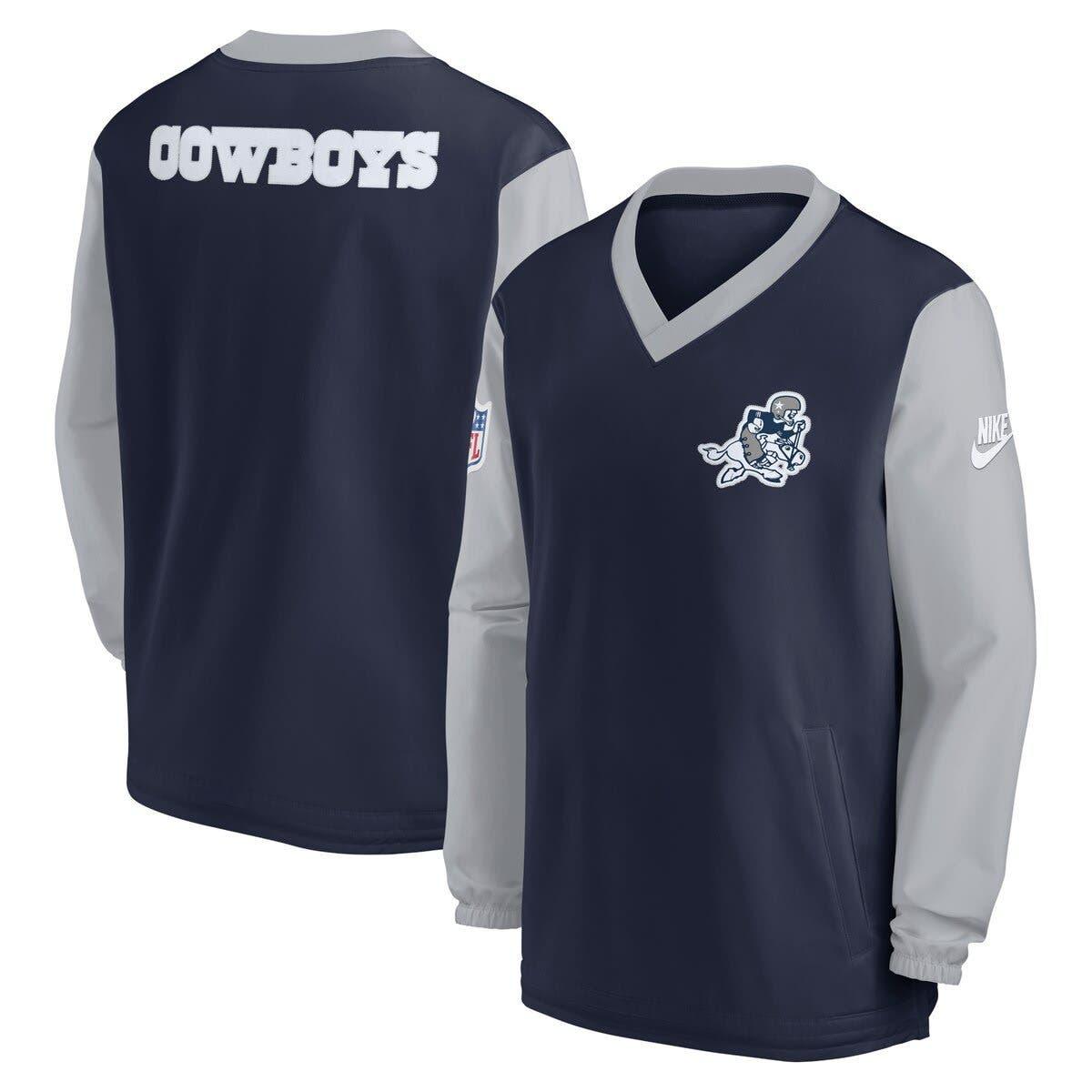 Dallas Cowboys Nike Sideline Athletic Stack Performance Pullover Hoodie -  Navy