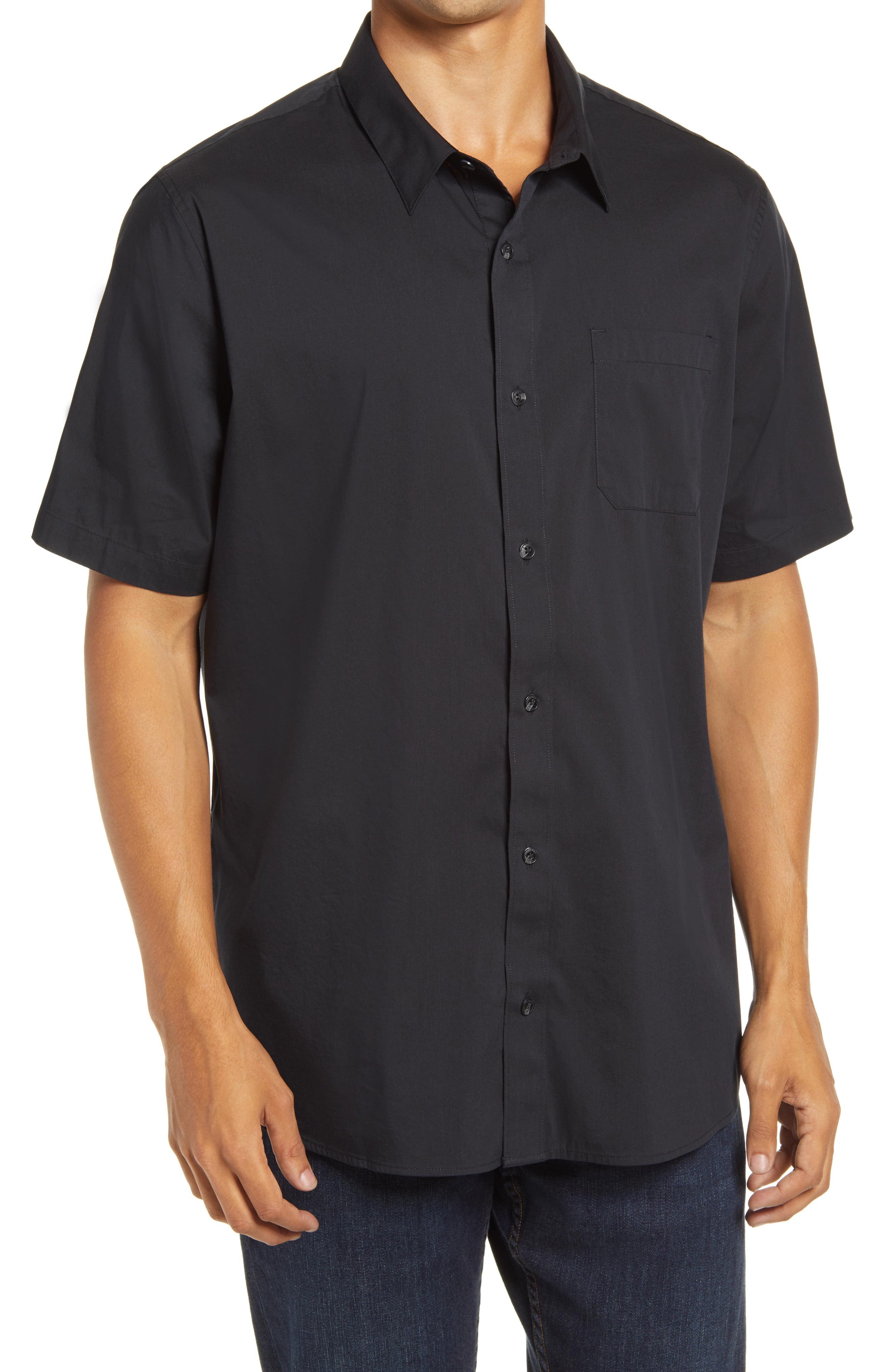 Travis Mathew Cotton Look Out Slim Fit Solid Short Sleeve Button-up ...