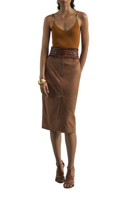 chocolate brown jersey dress Maufa Mini Dress in Jersey Bitter Chocolate main image 1