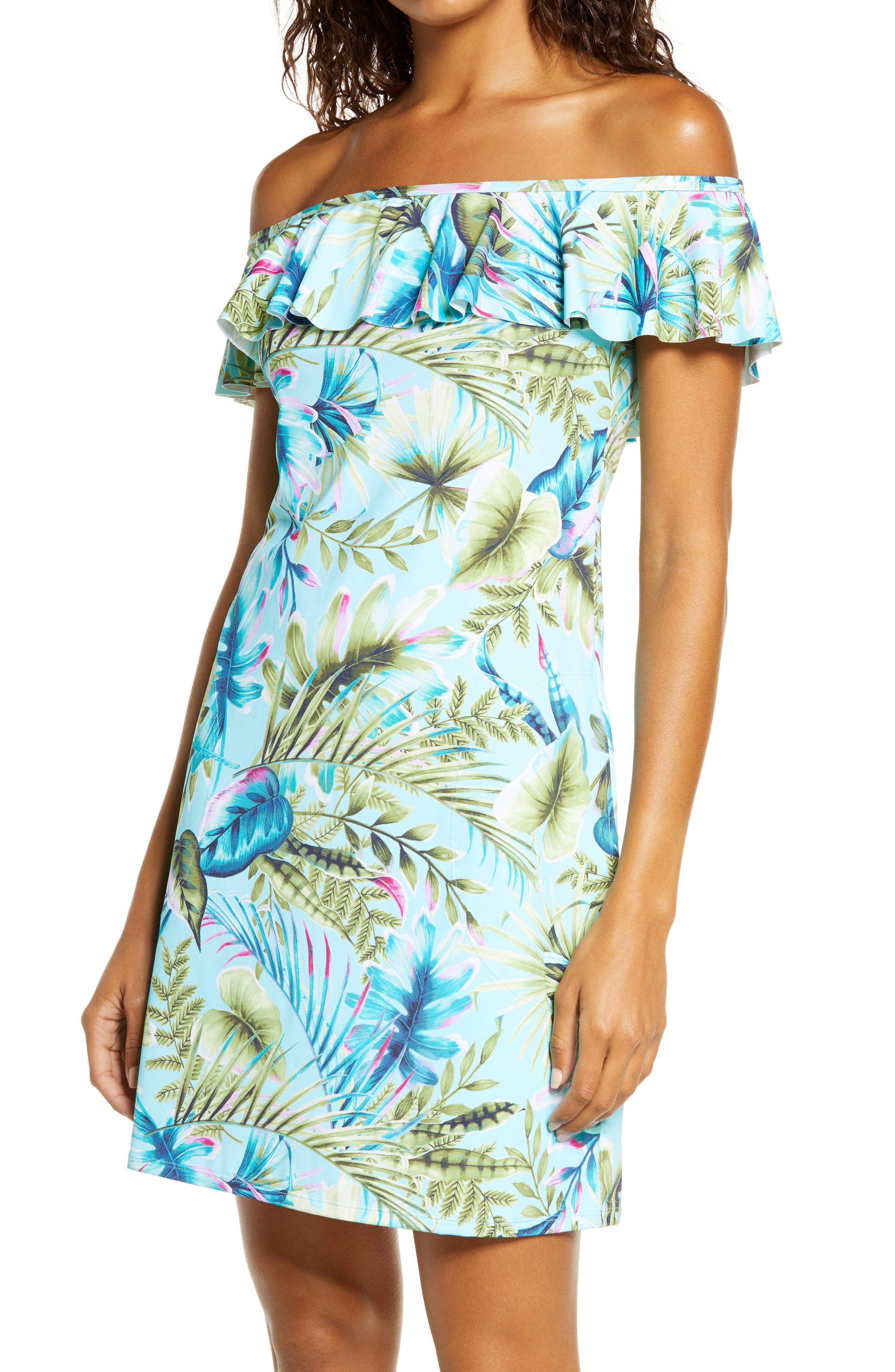 tommy bahama off shoulder dress