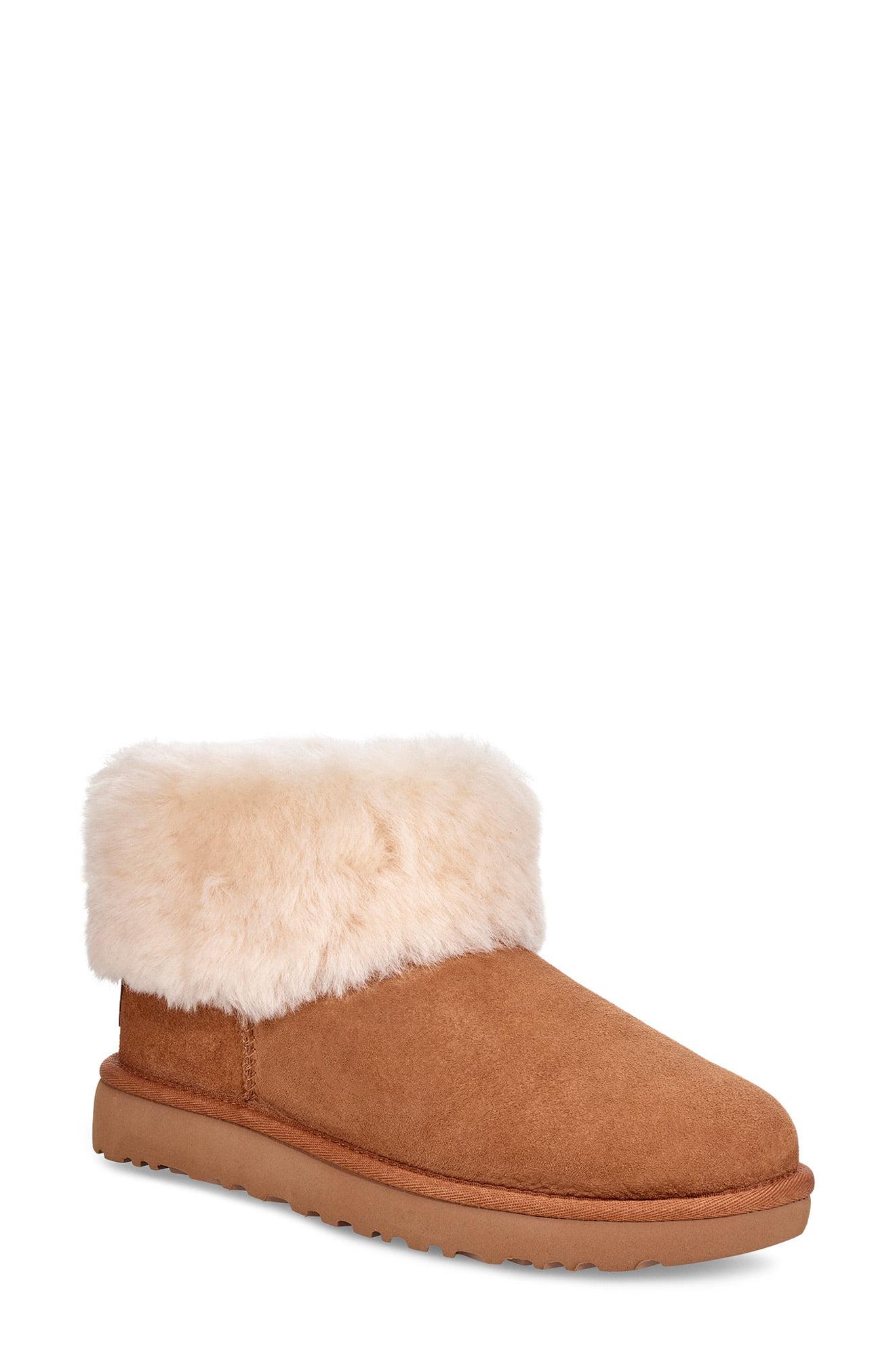 nordstrom mini fluff uggs