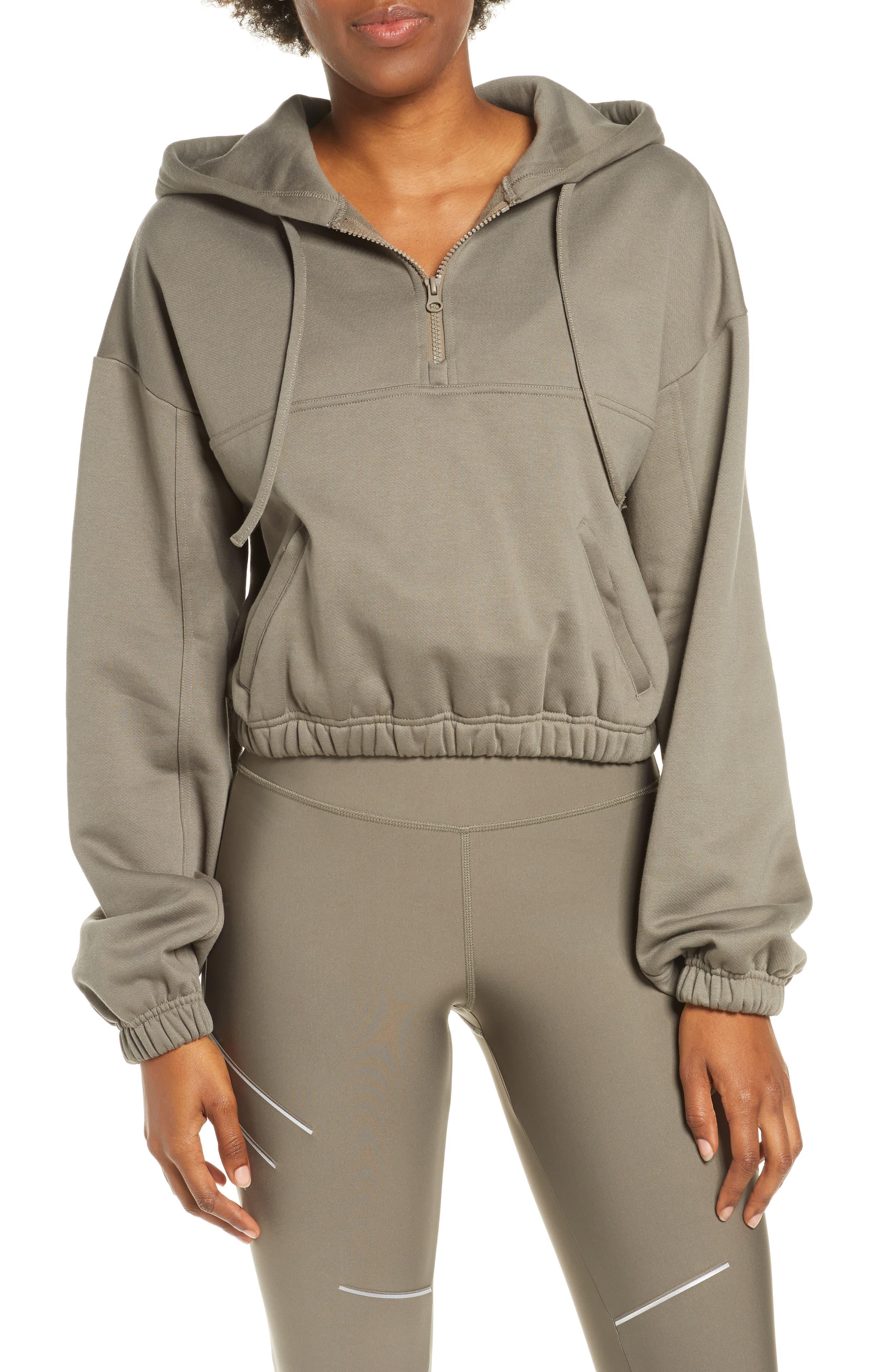 alo yoga stadium half zip hoodie