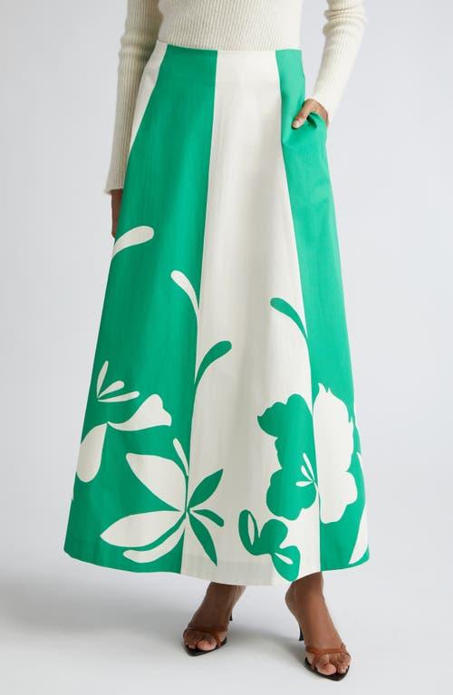 Coast destiny floral print maxi skirt green hotsell