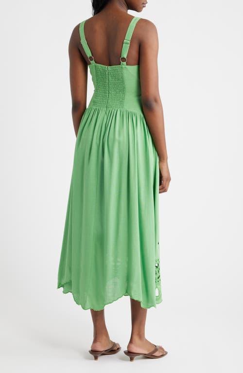 moon river dress green Moon River Braelyn Mixed Media Midi Dress : Green – TeaElla
