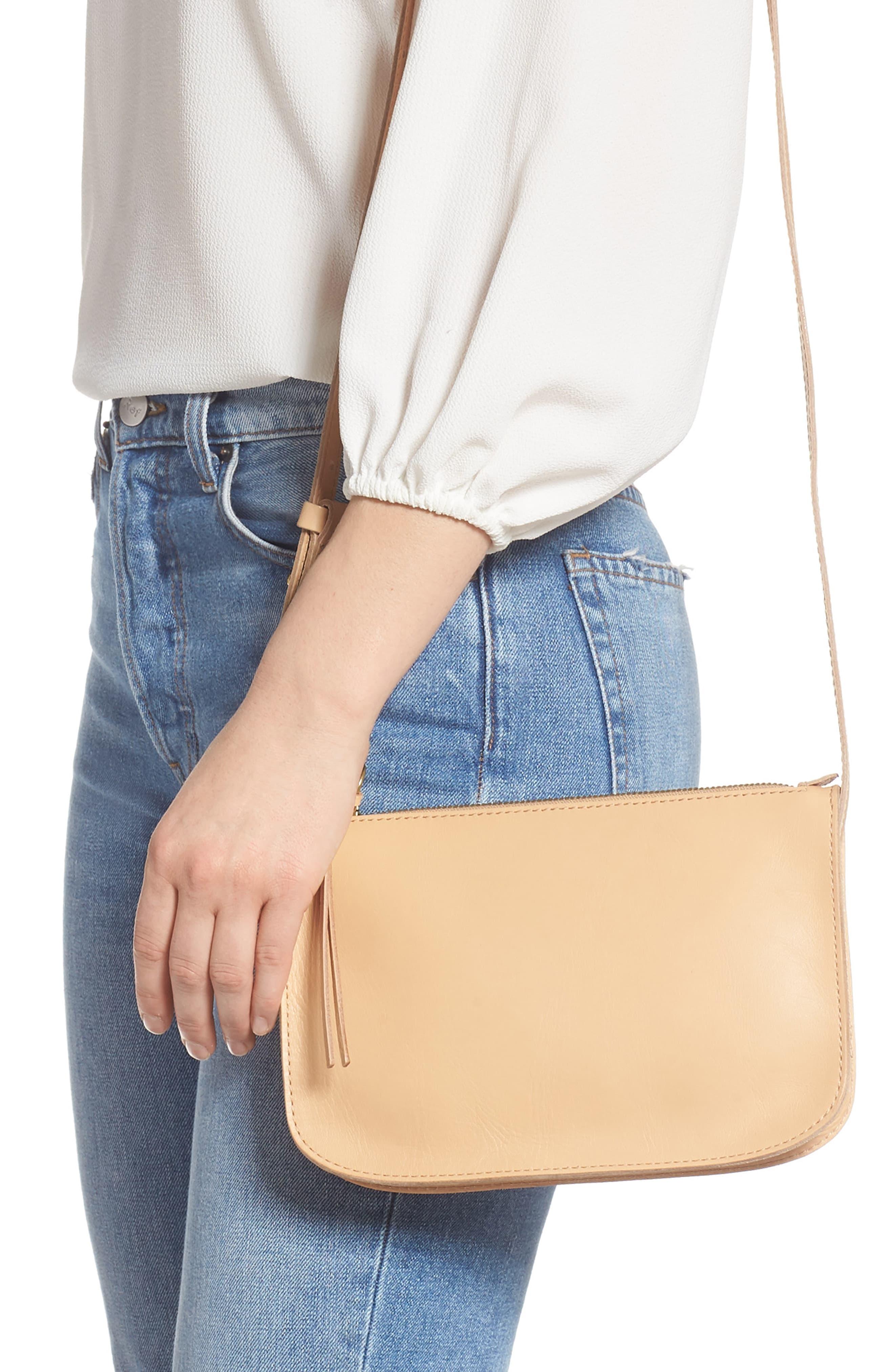 Madewell The Simple Leather Crossbody Bag in Brown - Lyst