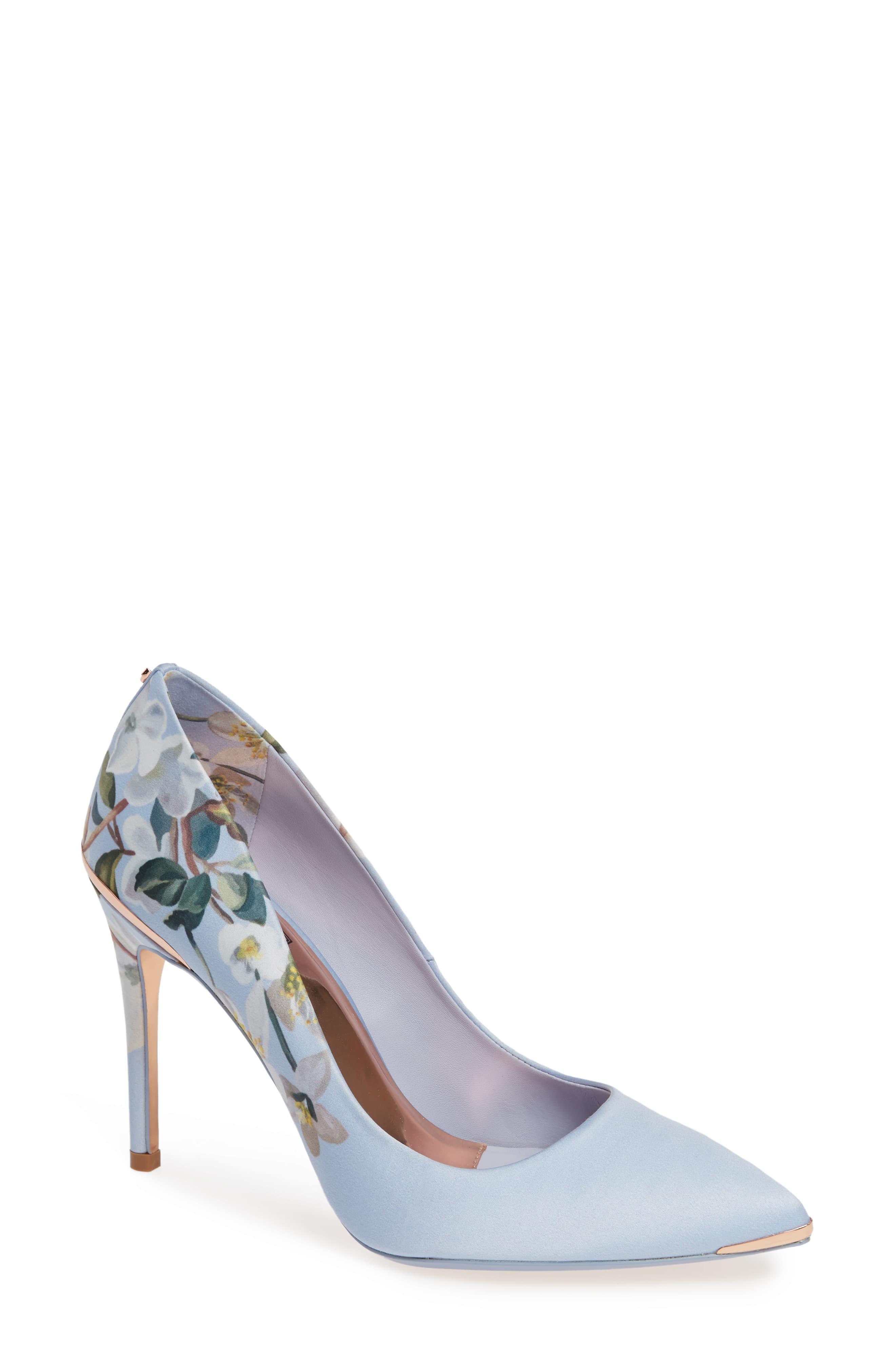 Ted Baker Women's Izbelip Floral Pointed - Toe Pumps in Blue - Lyst