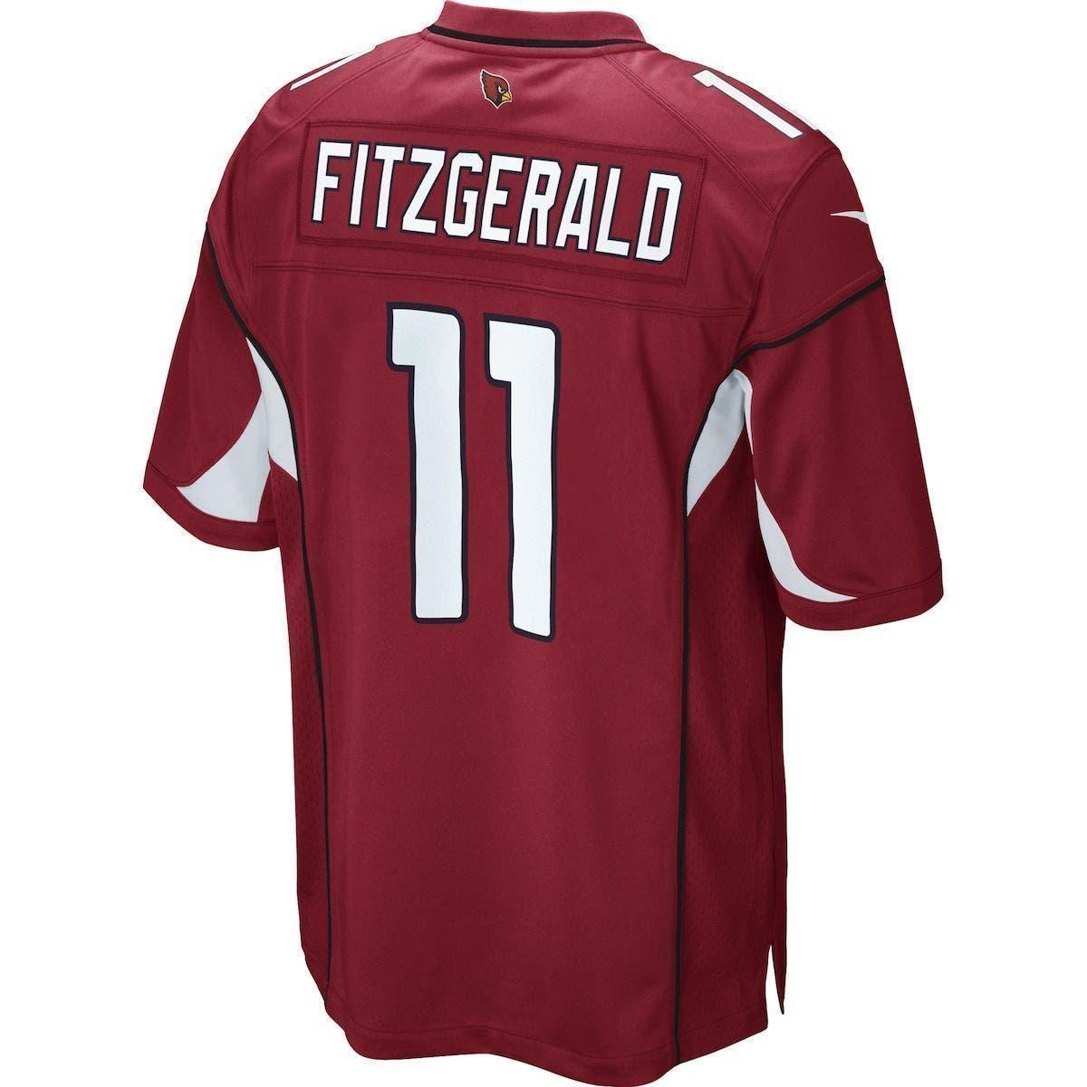 Nike Larry Fitzgerald Cardinal Arizona Cardinals Game Jersey At