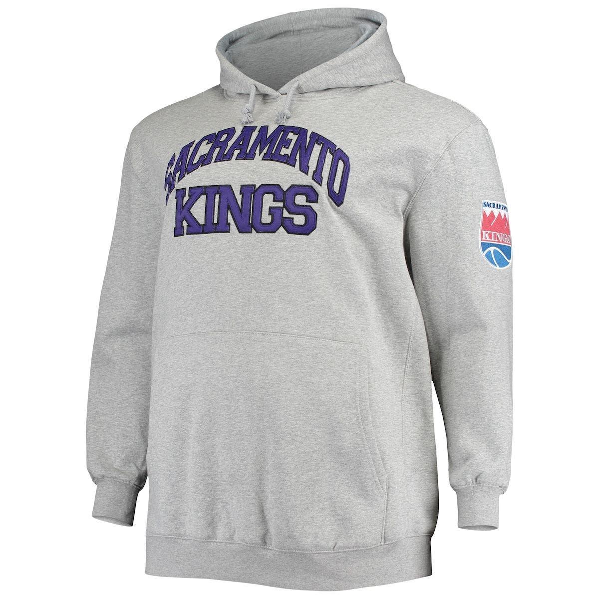 Mitchell & Ness Tim Duncan Heathered Gray San Antonio Spurs Big & Tall Name & Number Pullover Hoodie