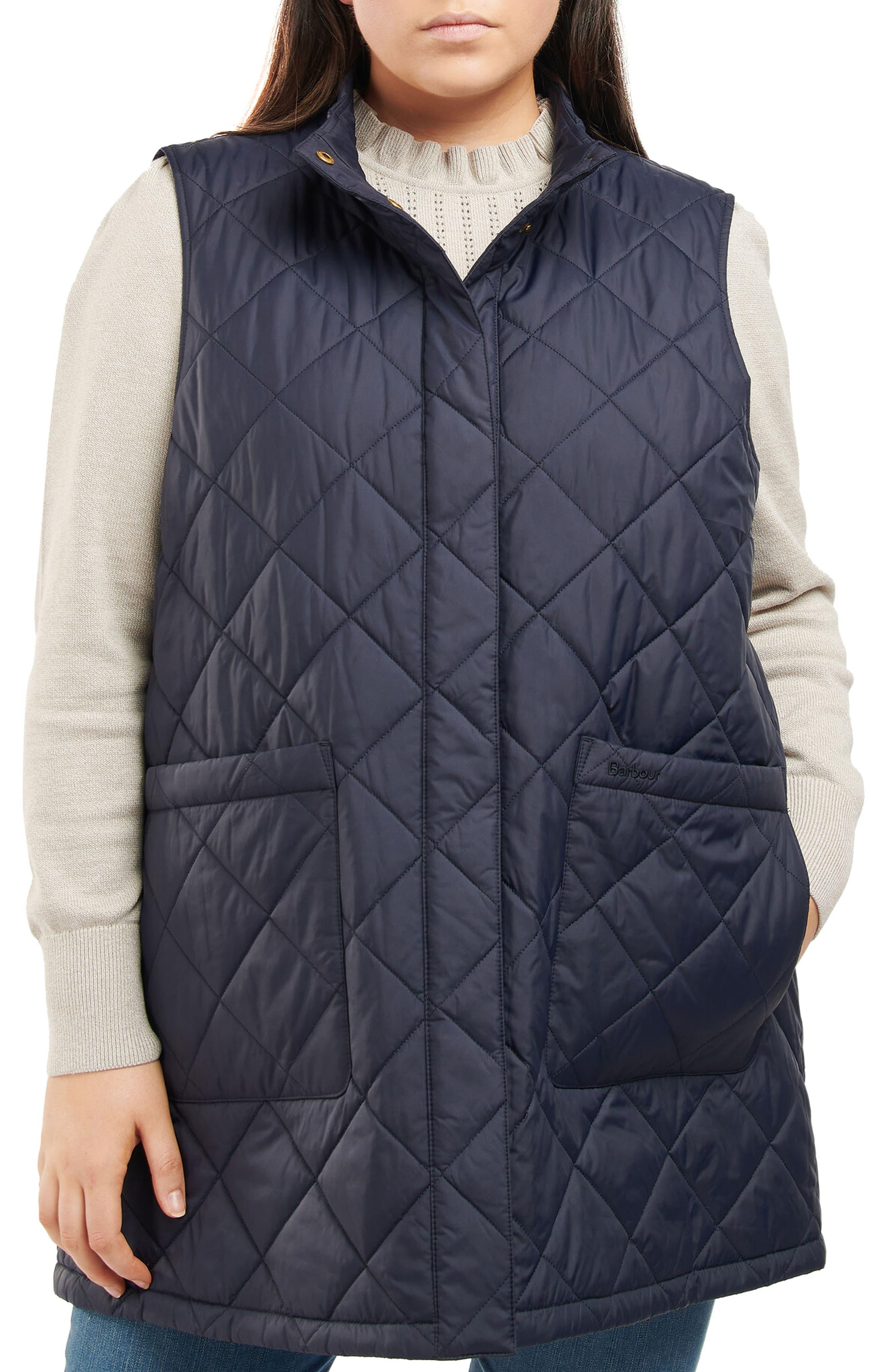 Barbour Cosmia Quilted Liner Vest in Blue Lyst
