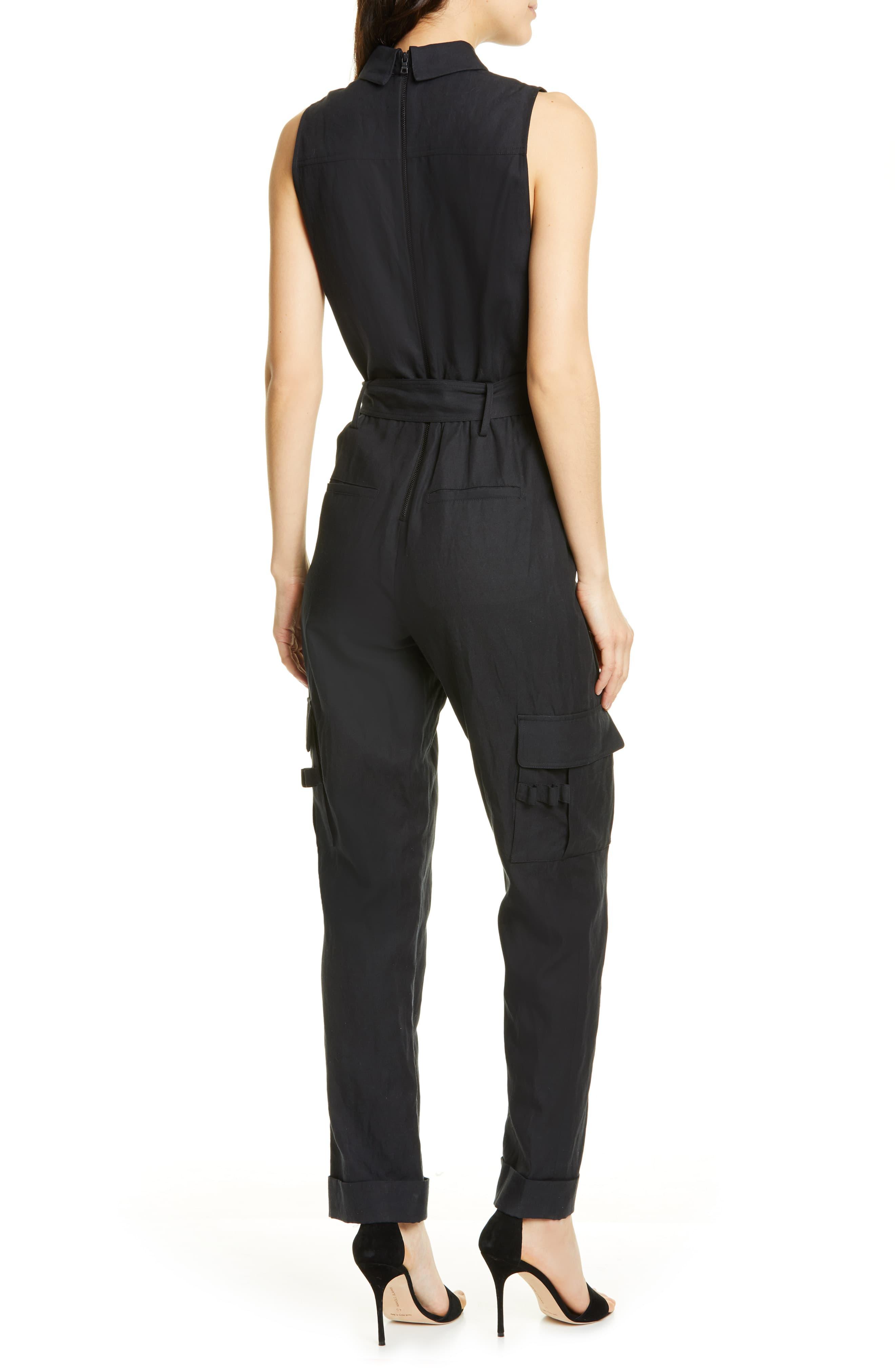 cargo jumpsuit black