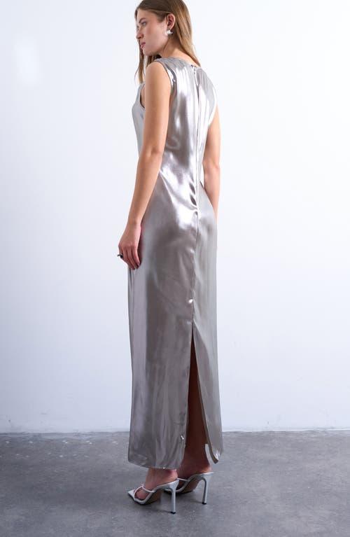drape midi dress Red Rhinestone Drape Midi Dress – self-portrait