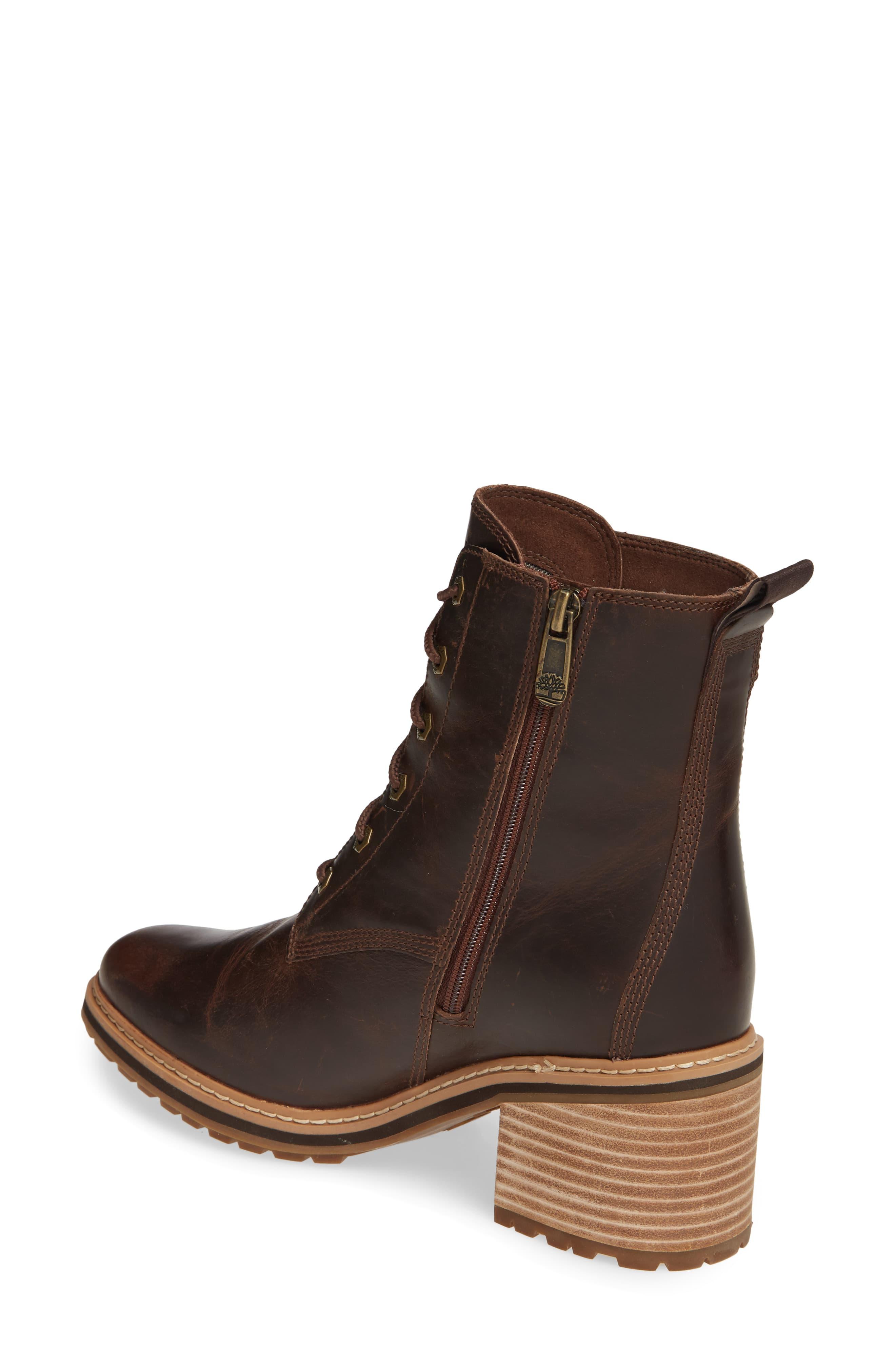 Timberland Sienna High Waterproof Boot in Dark Brown Leather (Brown) - Lyst