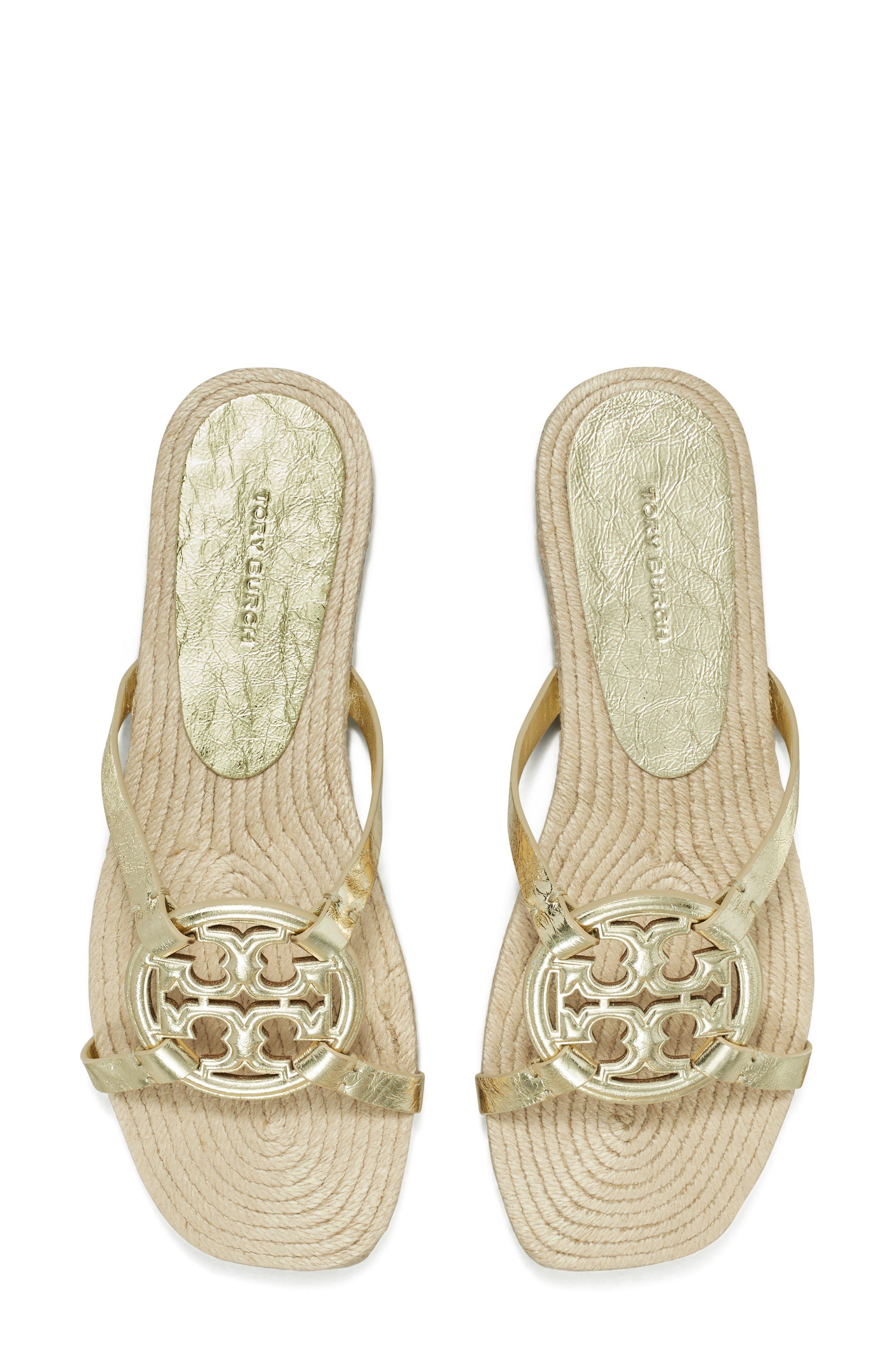Tory burch top miller espadrille gold