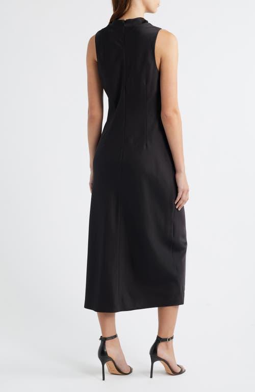 sam edelman cowl neck cocktail dress Sam Edelman Cowl Neck Jersey Midi Dress In Black - 50% Off