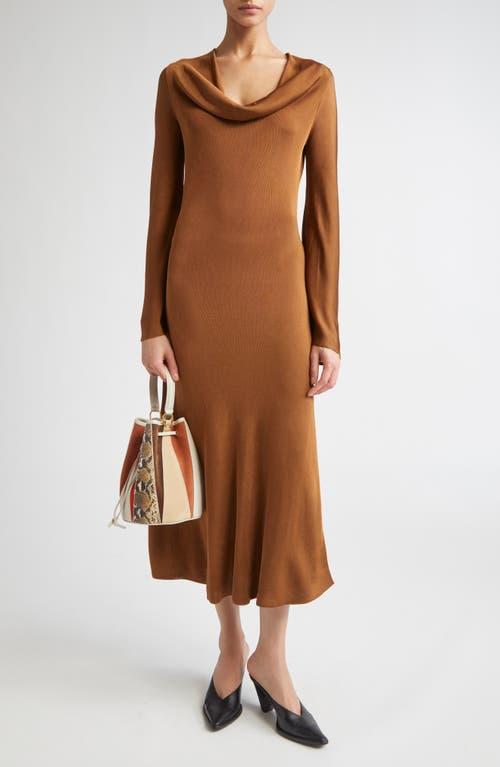 shirred knee length dress L'AGENCE Paityn Shirred Dress In Black main image 1
