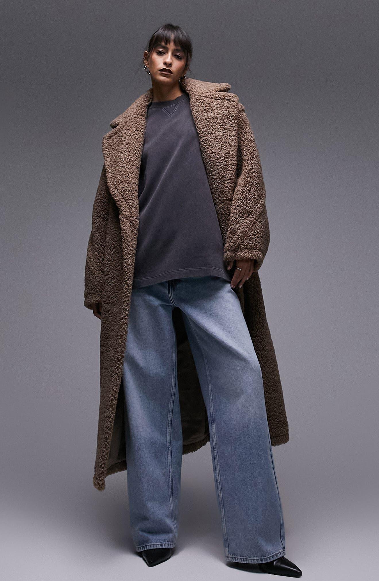 Teddy coat on sale longline