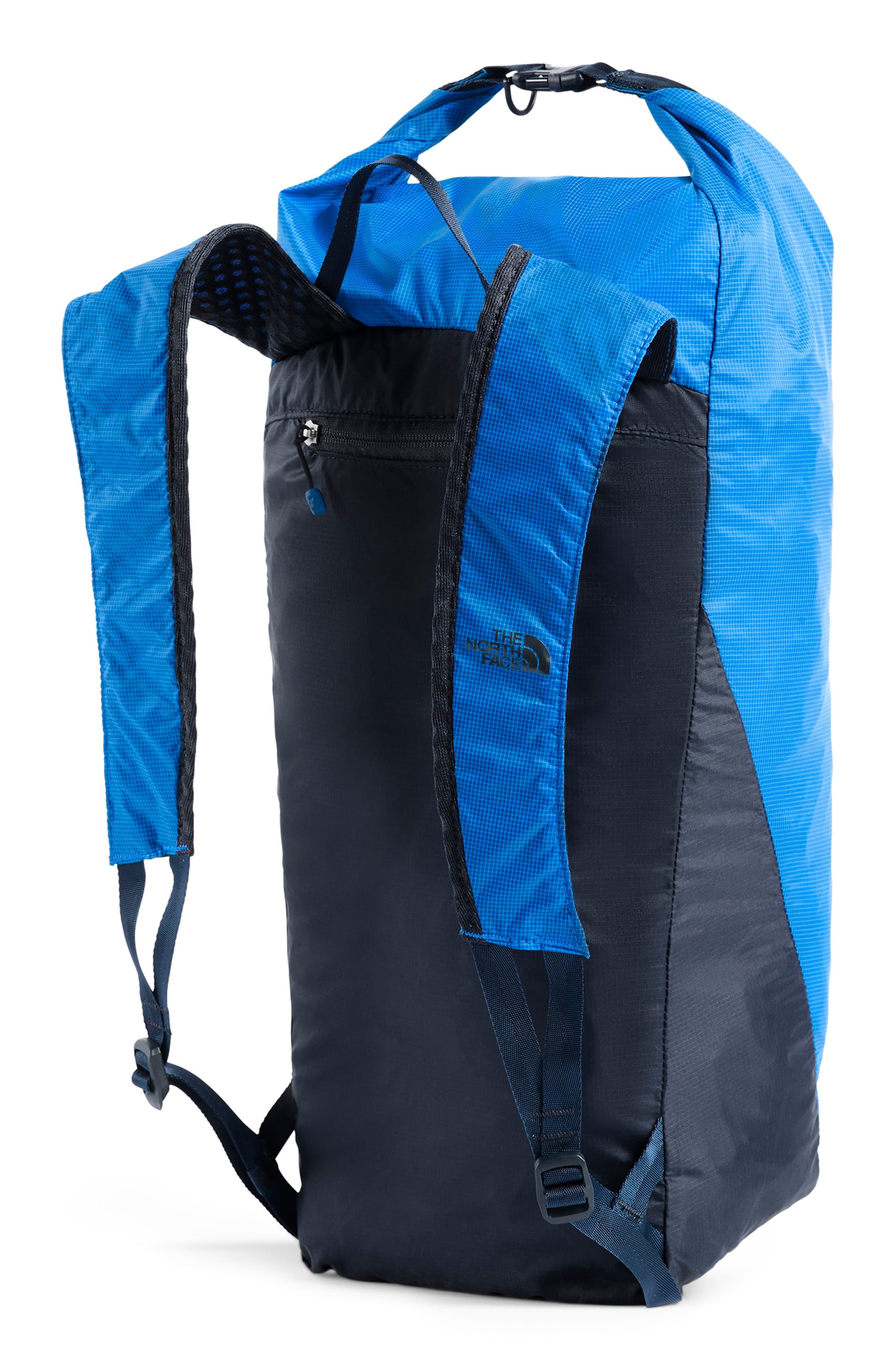 the north face flyweight rolltop backpack