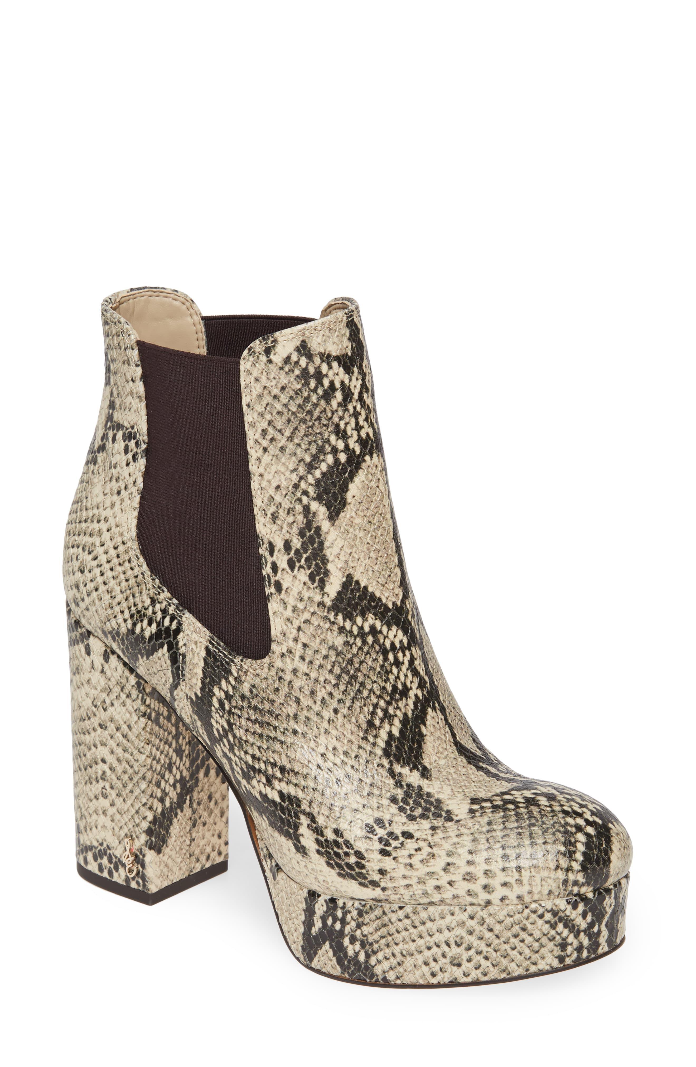 sam edelman abella platform suede booties