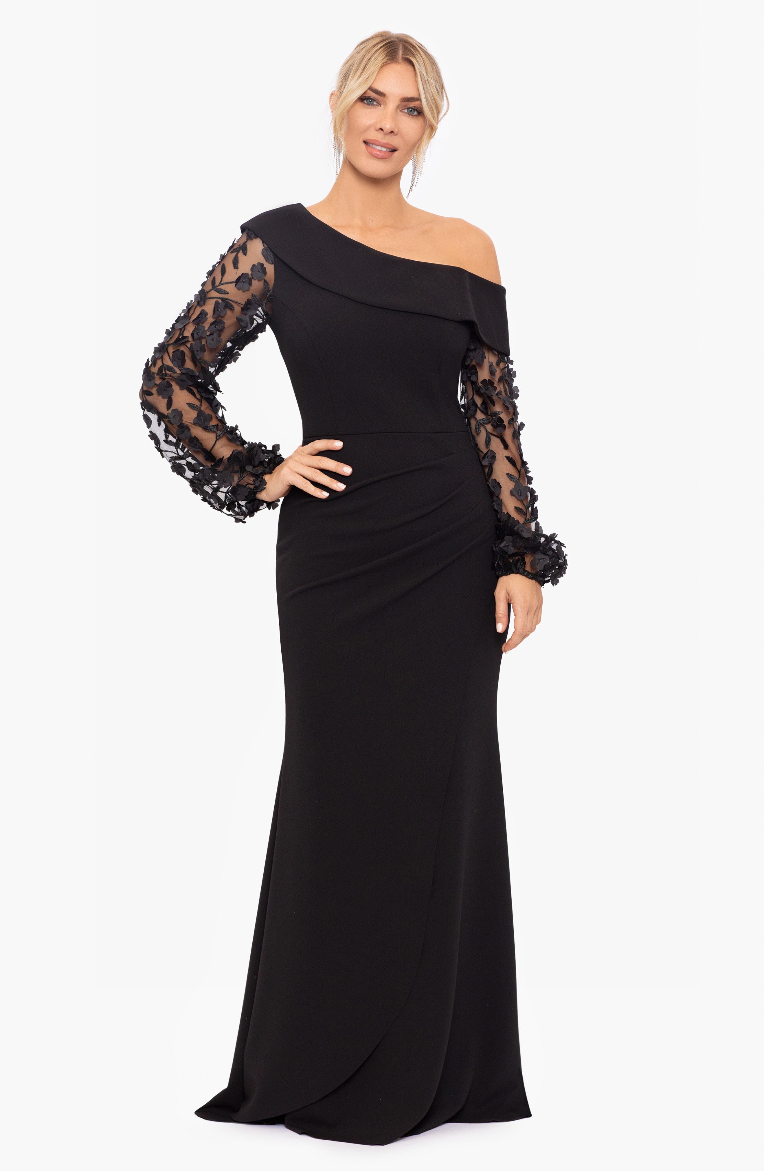 Xscape black gown sale