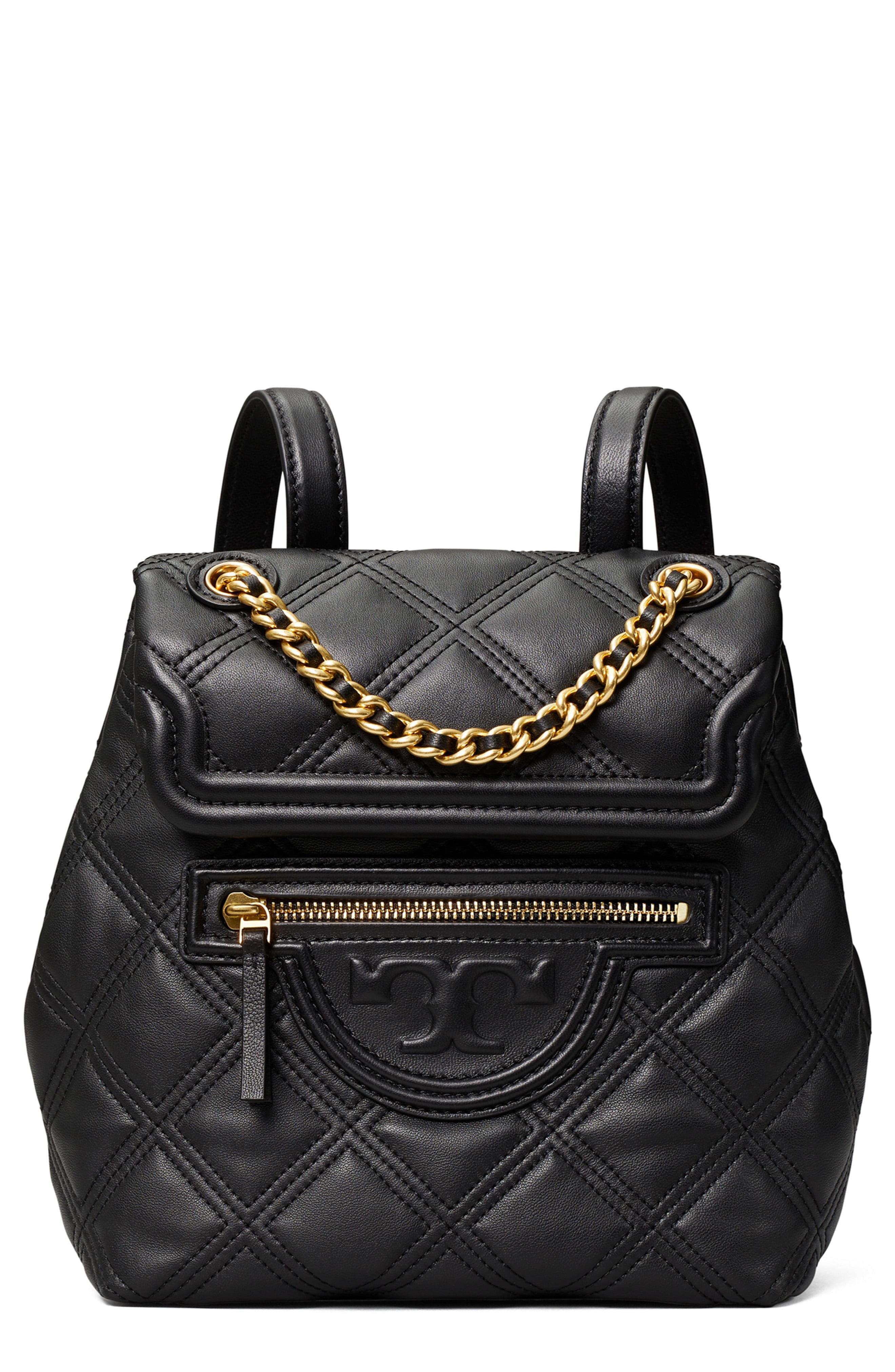 Tory Burch Leather Fleming Soft Mini Backpack in Black - Save 23% - Lyst