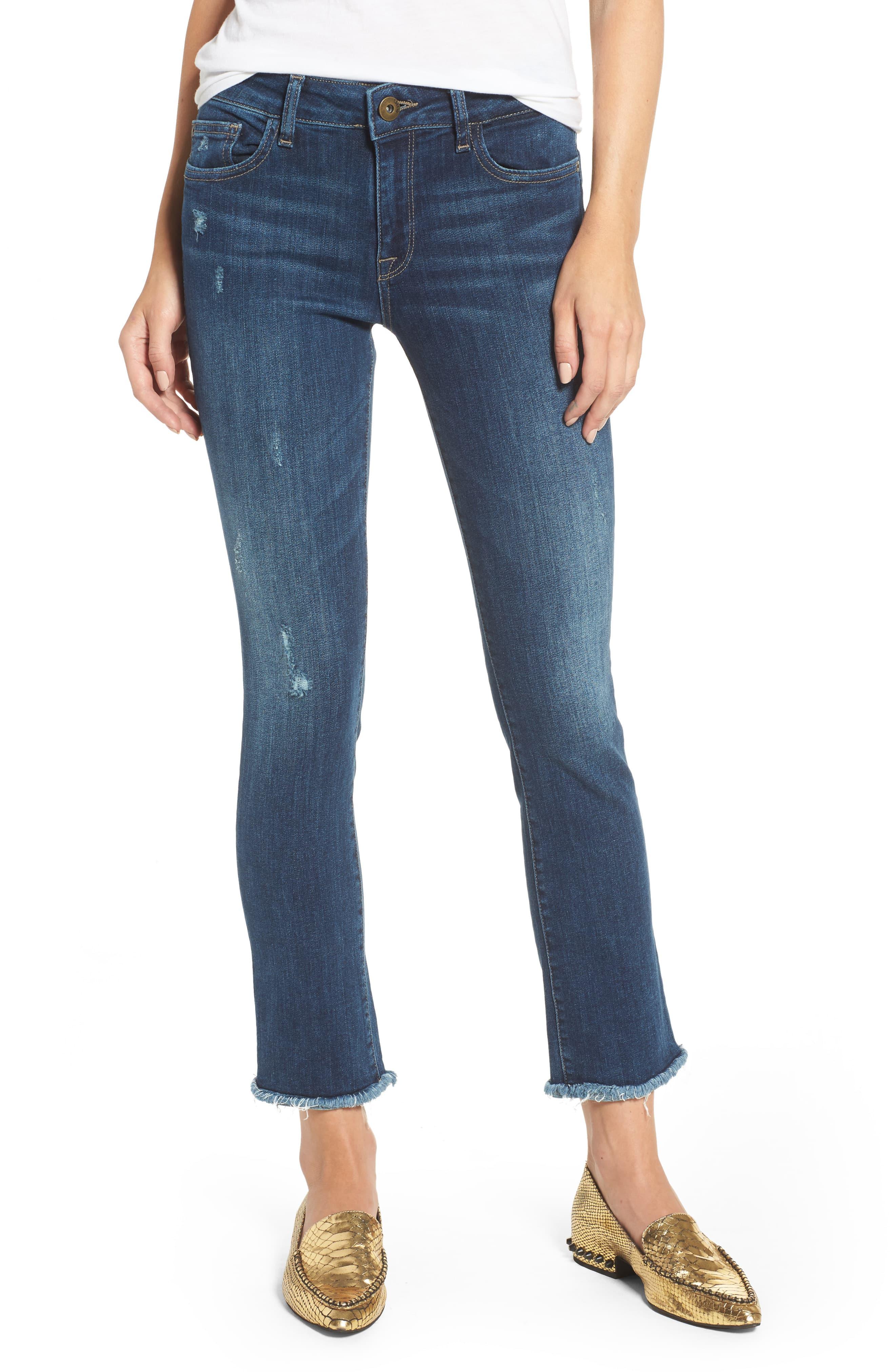 DL1961 Denim Mara Ankle Straight Leg Jeans in Blue Lyst