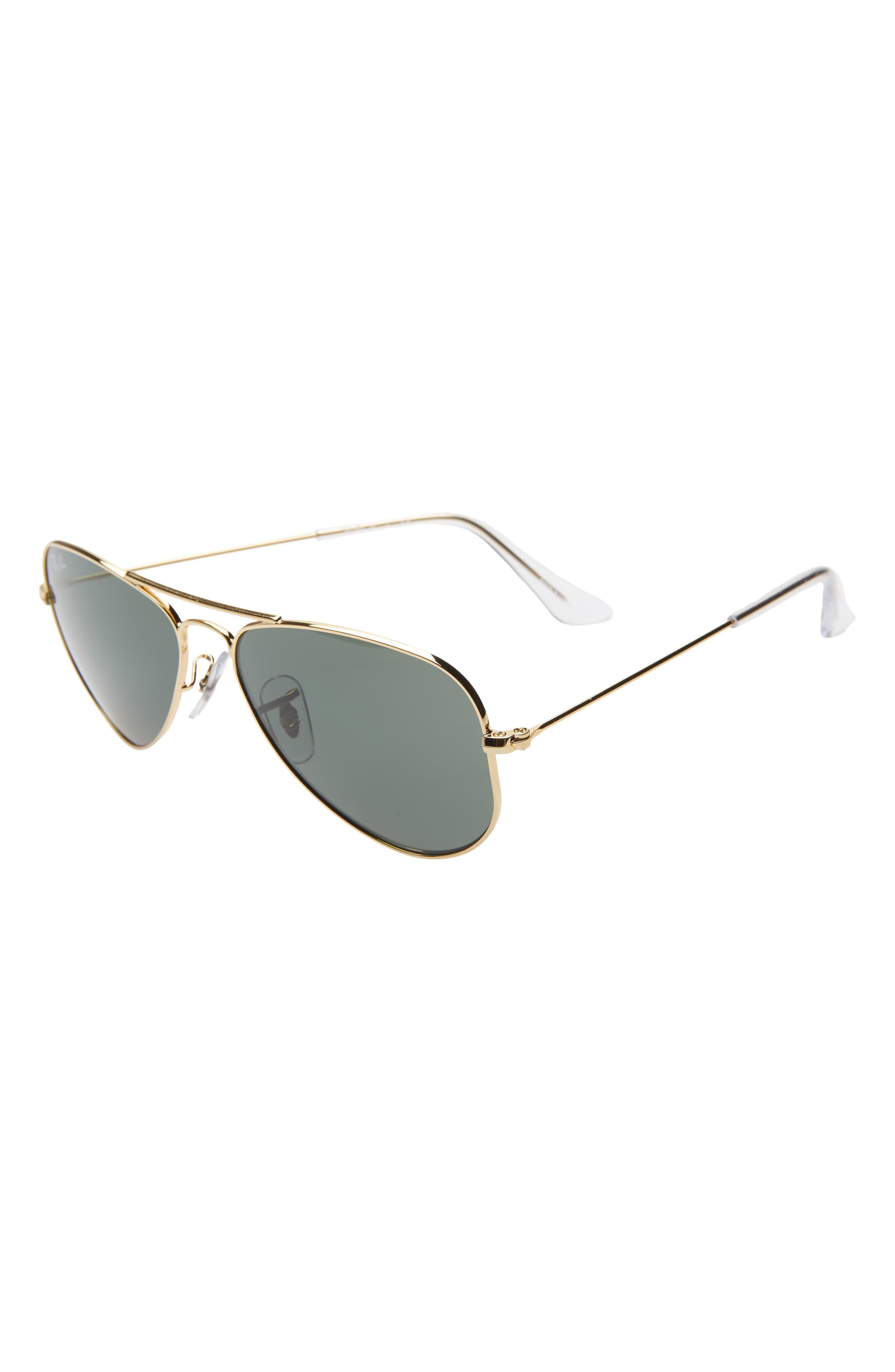 RayBan Junior 52mm Aviator Sunglasses in Metallic Lyst