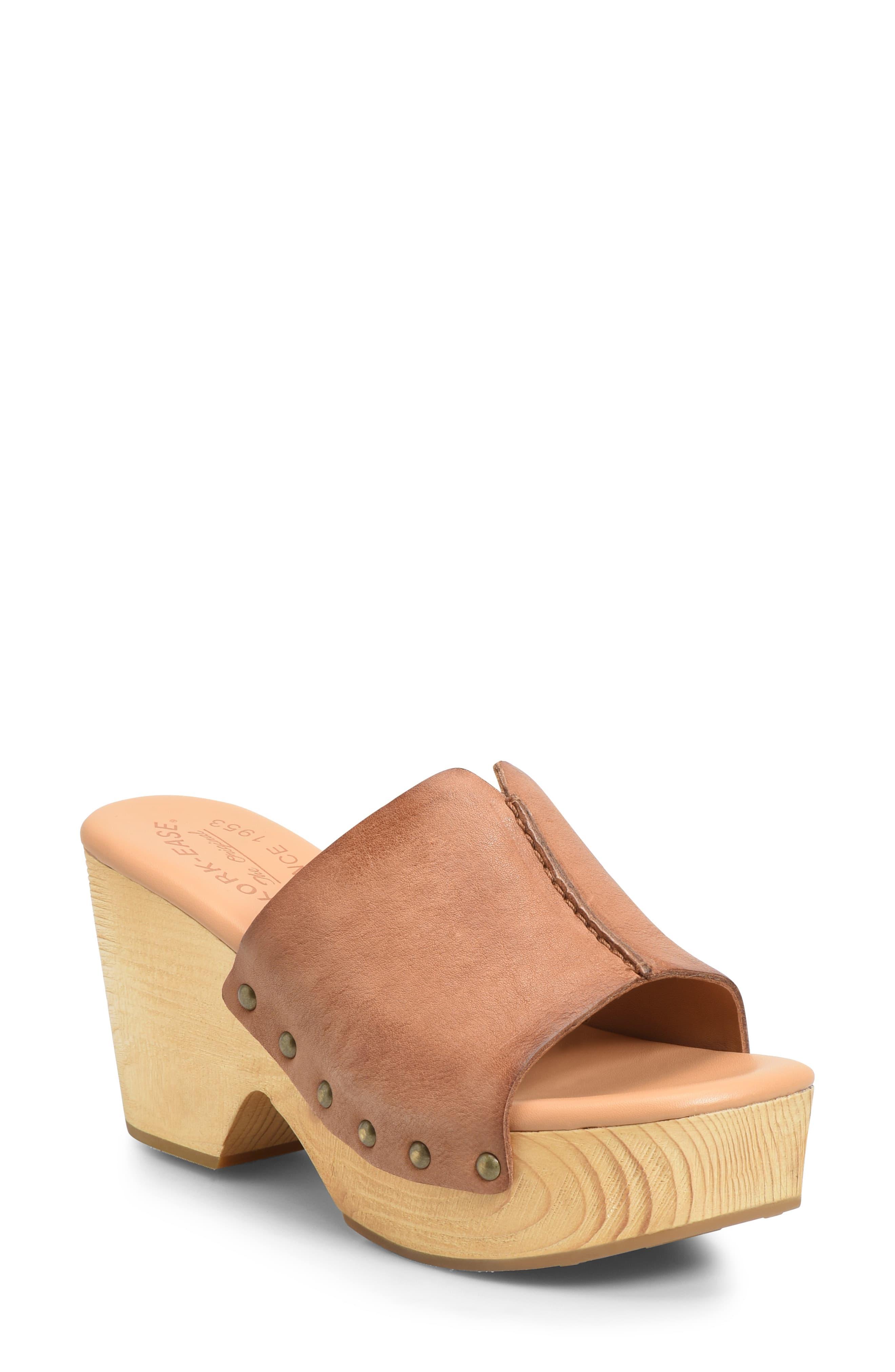 KorkEase Korkease Waone Slide Sandal in Brown Leather (Brown) Save