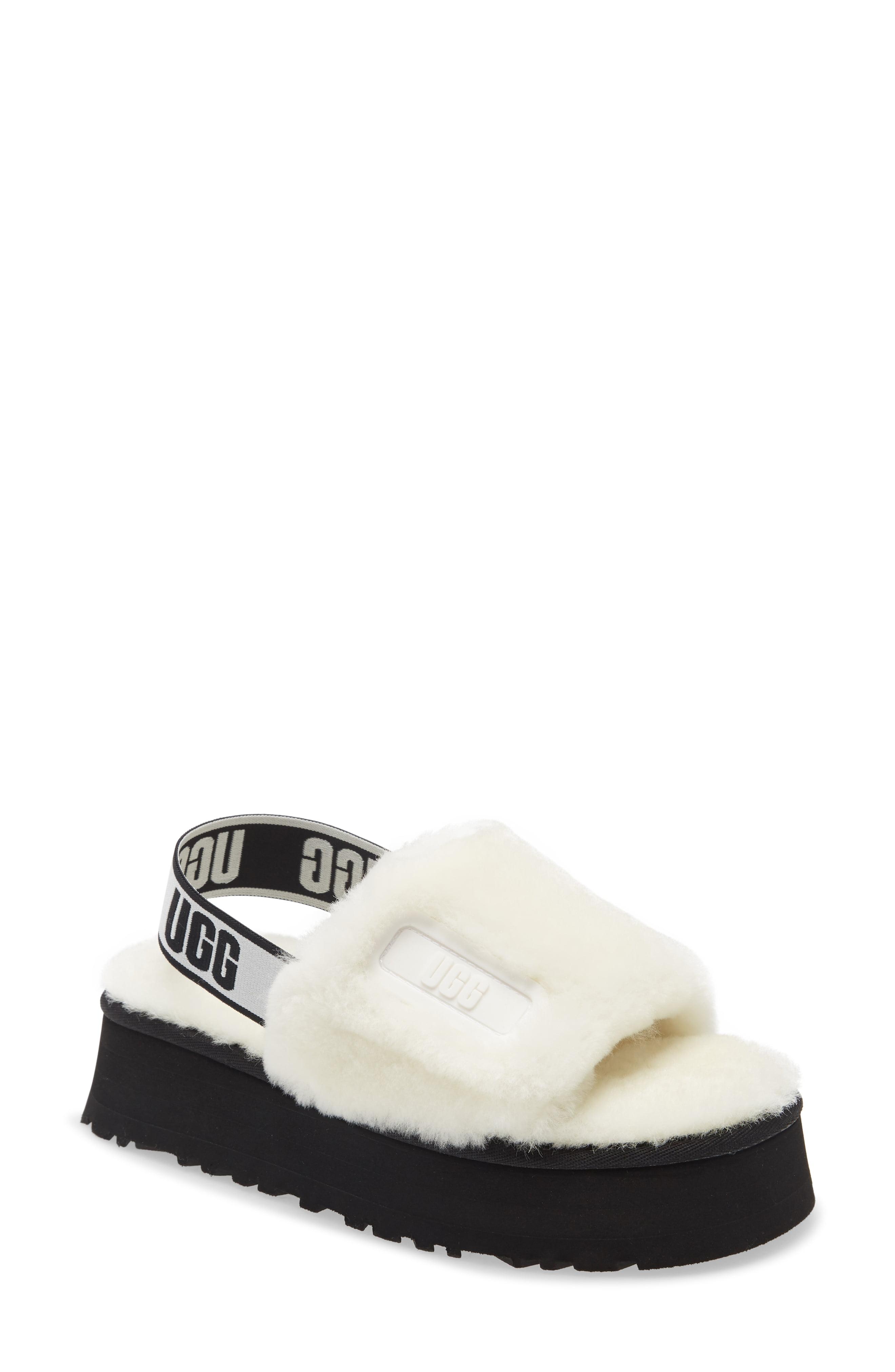 white ugg slip ons