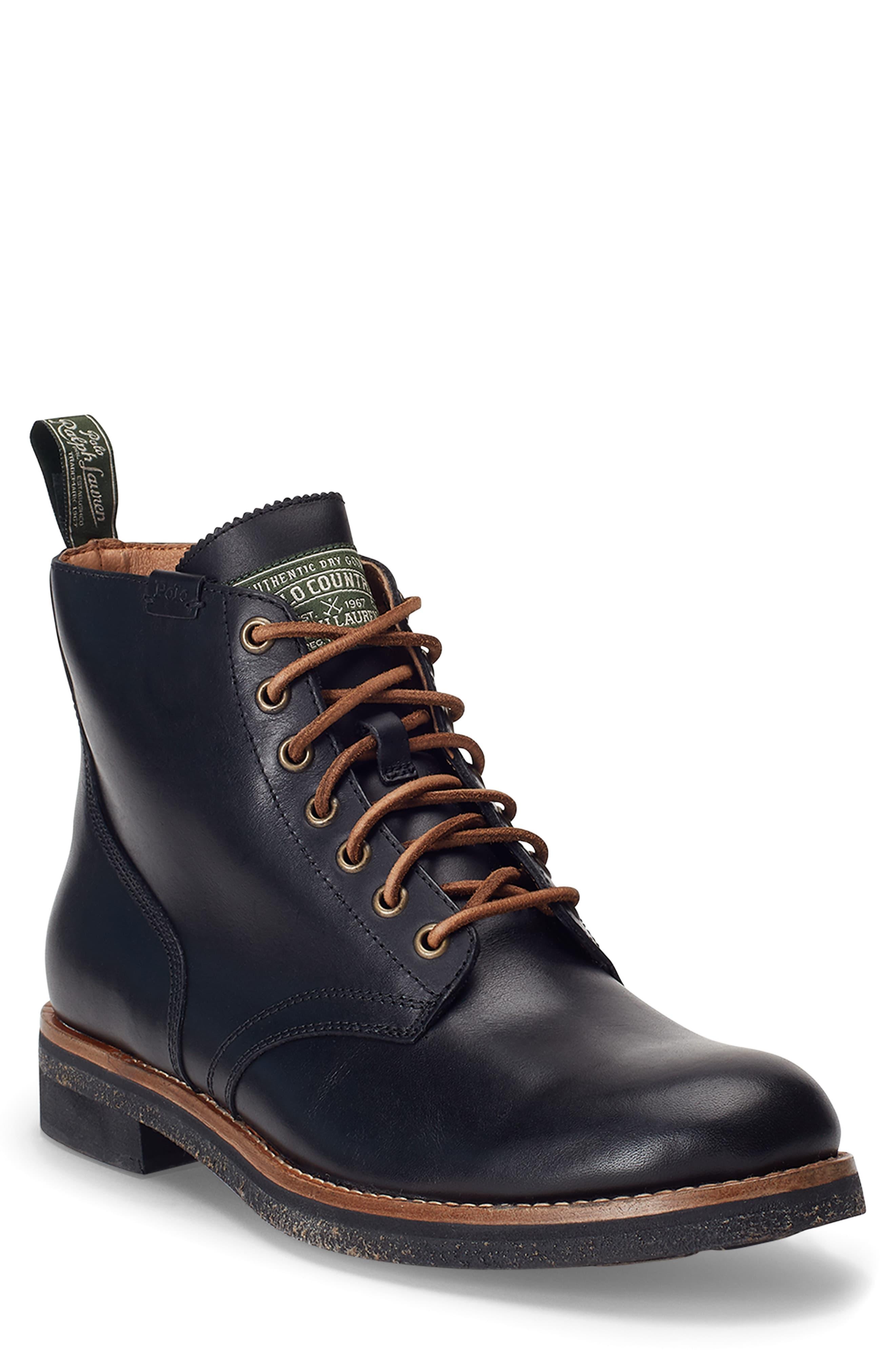 Polo Ralph Lauren Army Boot in Black for Men | Lyst