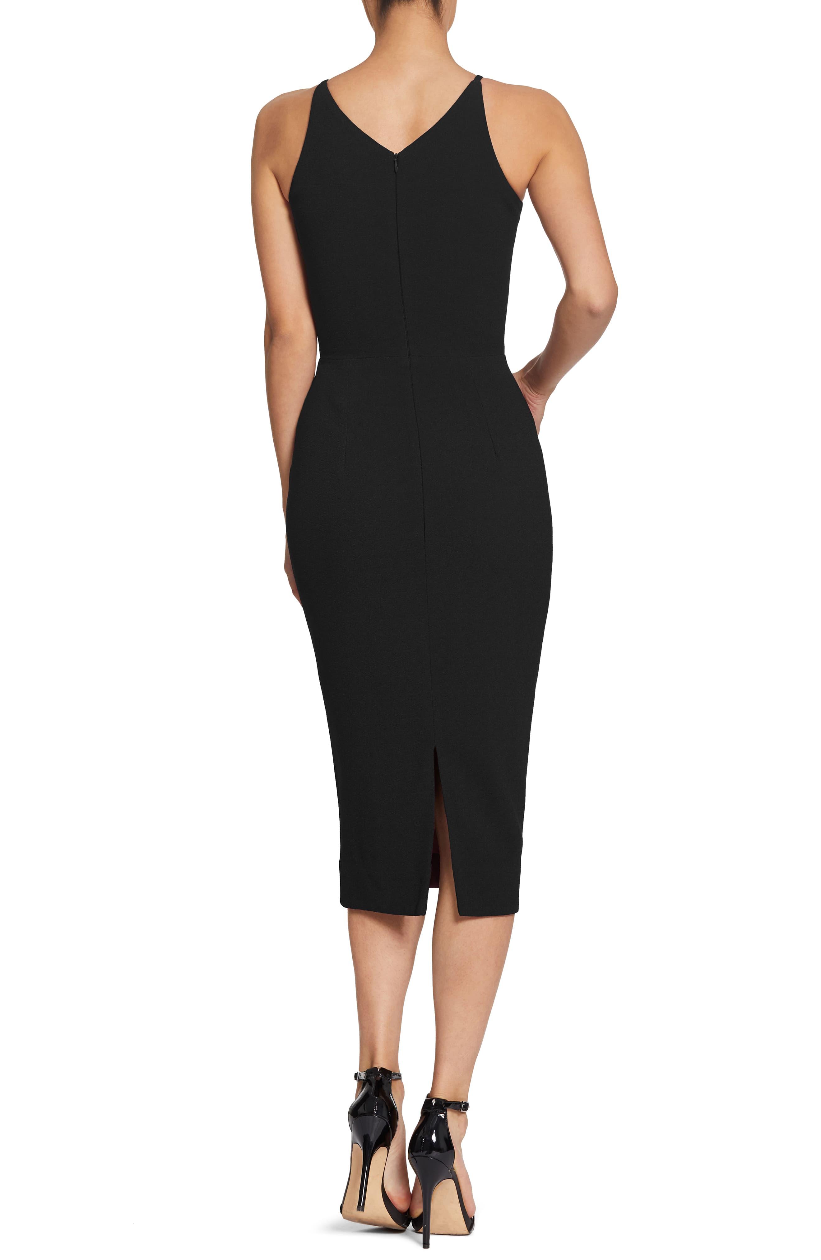 dress the population lyla crepe cocktail dress