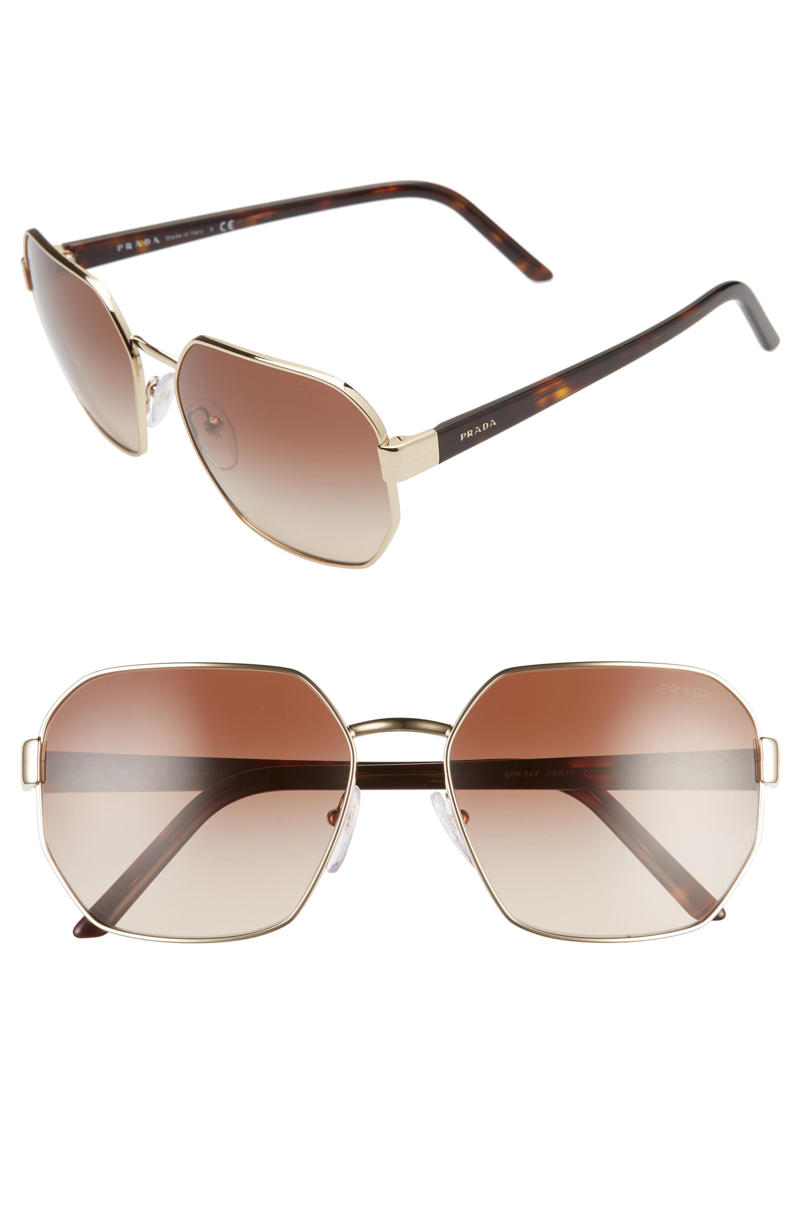 prada geometric sunglasses